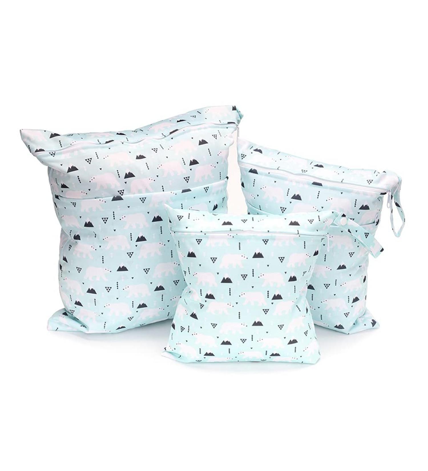 EGURS 3-Piece Diaper Bag Set with Reusable Wet Bag & Organizer - Polar Bear Design for Babies' Diapers & Accessories - Buy Online on GoSupps.com