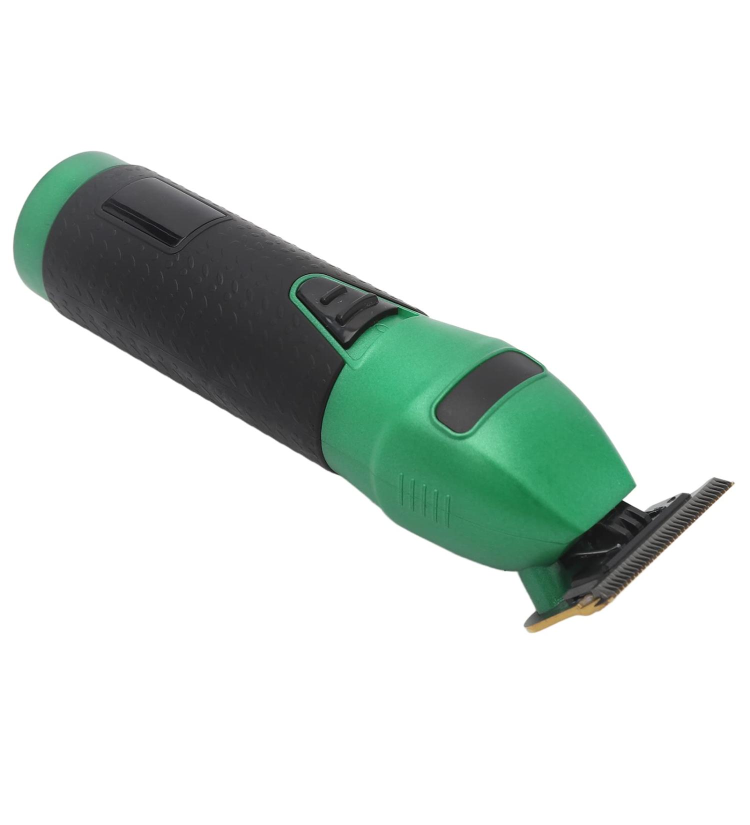 Buy Cordless Rechargeable Electric Hair Clipper for Men - LED Display Hair Trimmer with 4 Combs in Green & Black | International Shipping Available - Buy Online on GoSupps.com