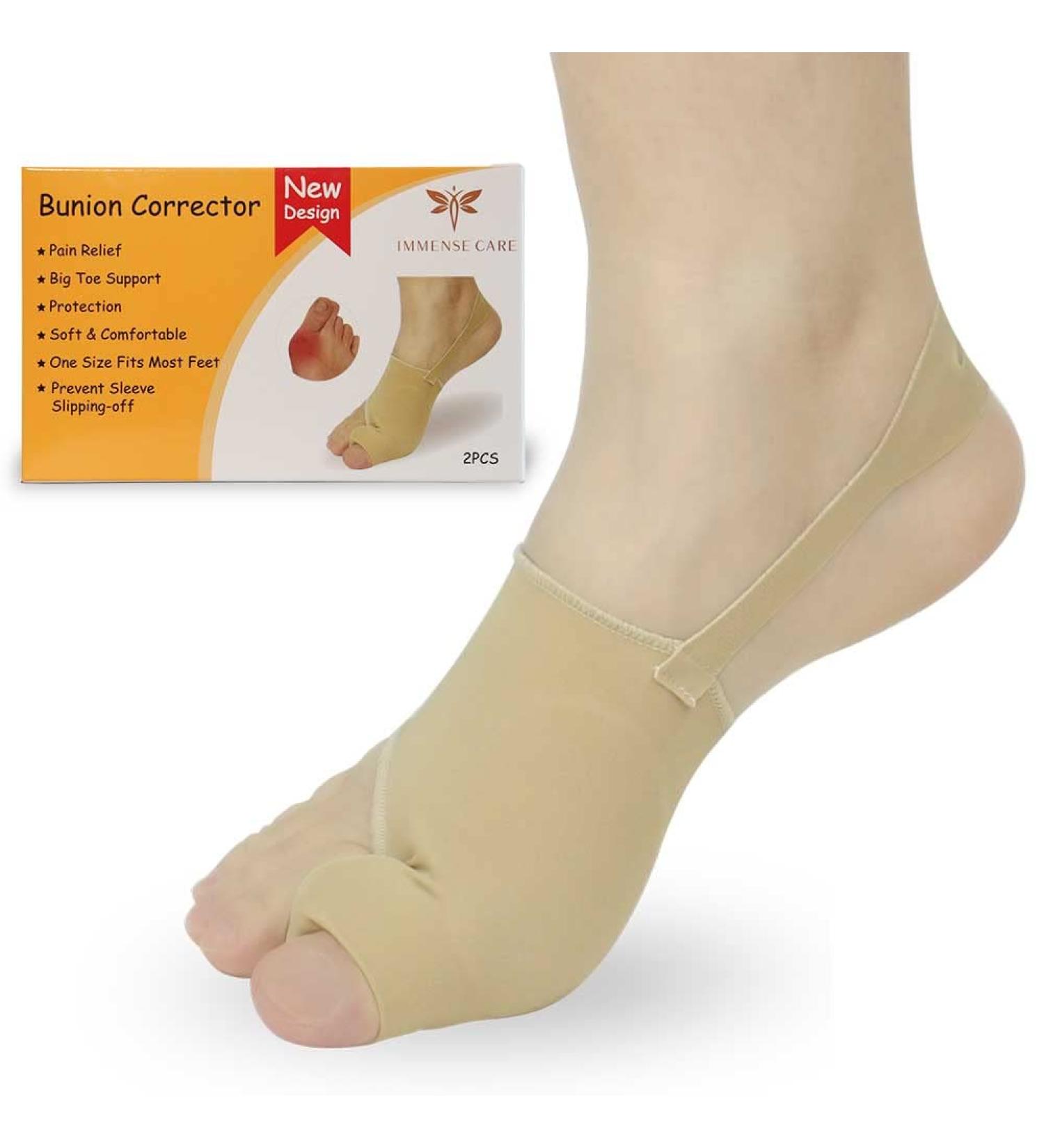 Bunion Corrector for Women and Men - Orthopedic Toe Separator and Straightener for Hallux Valgus and Crooked Big Toe - Day/Night Bunion Relief Splint - Prevent Slipping-Off - Buy Online on GoSupps.com