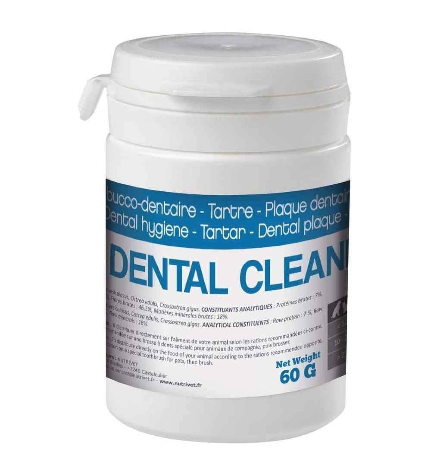 NUTRIVET - Complementary Food - Dogs & Cats - Dental Cleaning - 60 g Jar