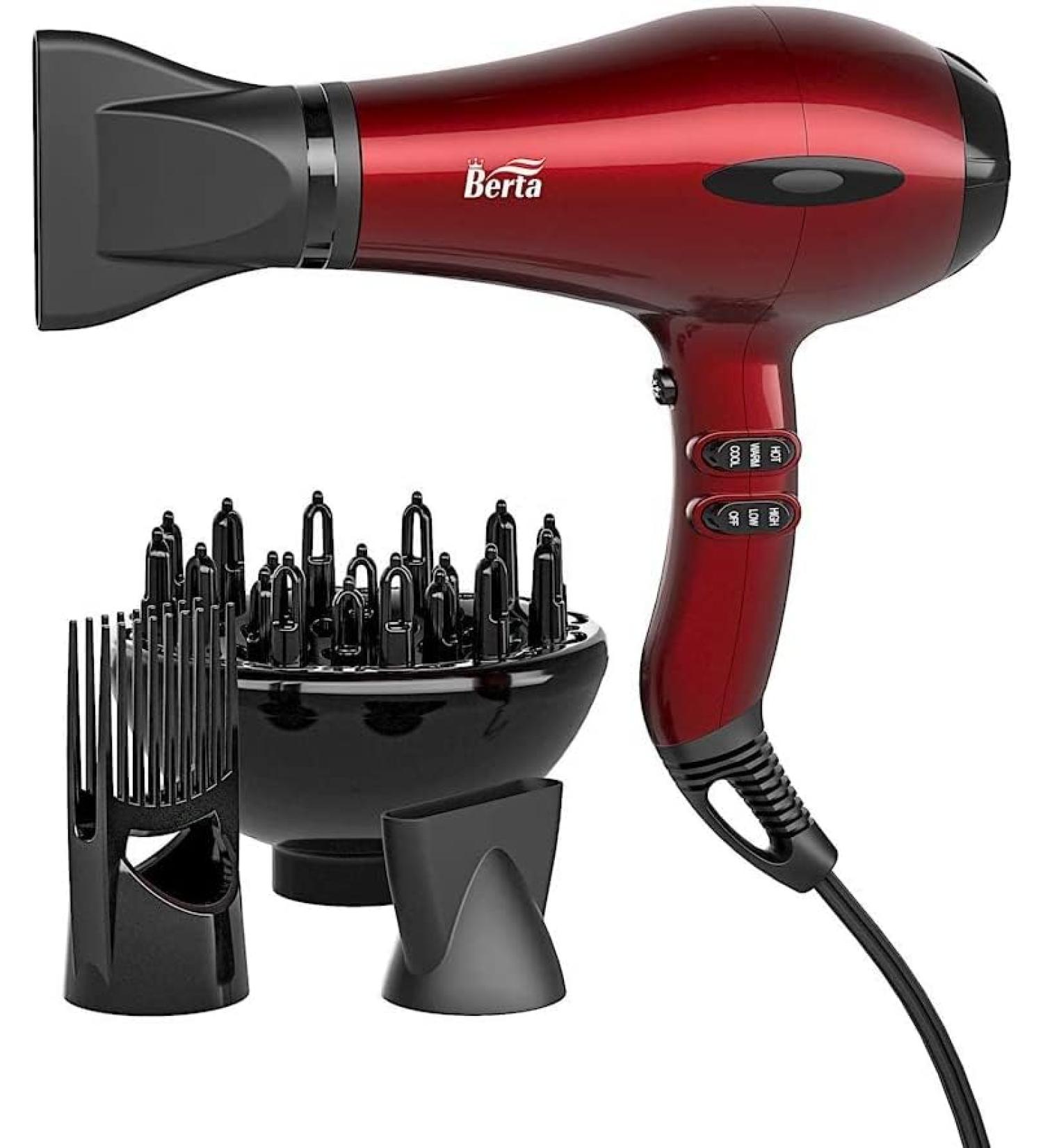 Buy 1875W Professional Salon Hair Dryer | Fast Drying Ionic Blow Dryer with 2 Speeds & 3 Temperature Settings - International Shipping Available - Buy Online on GoSupps.com