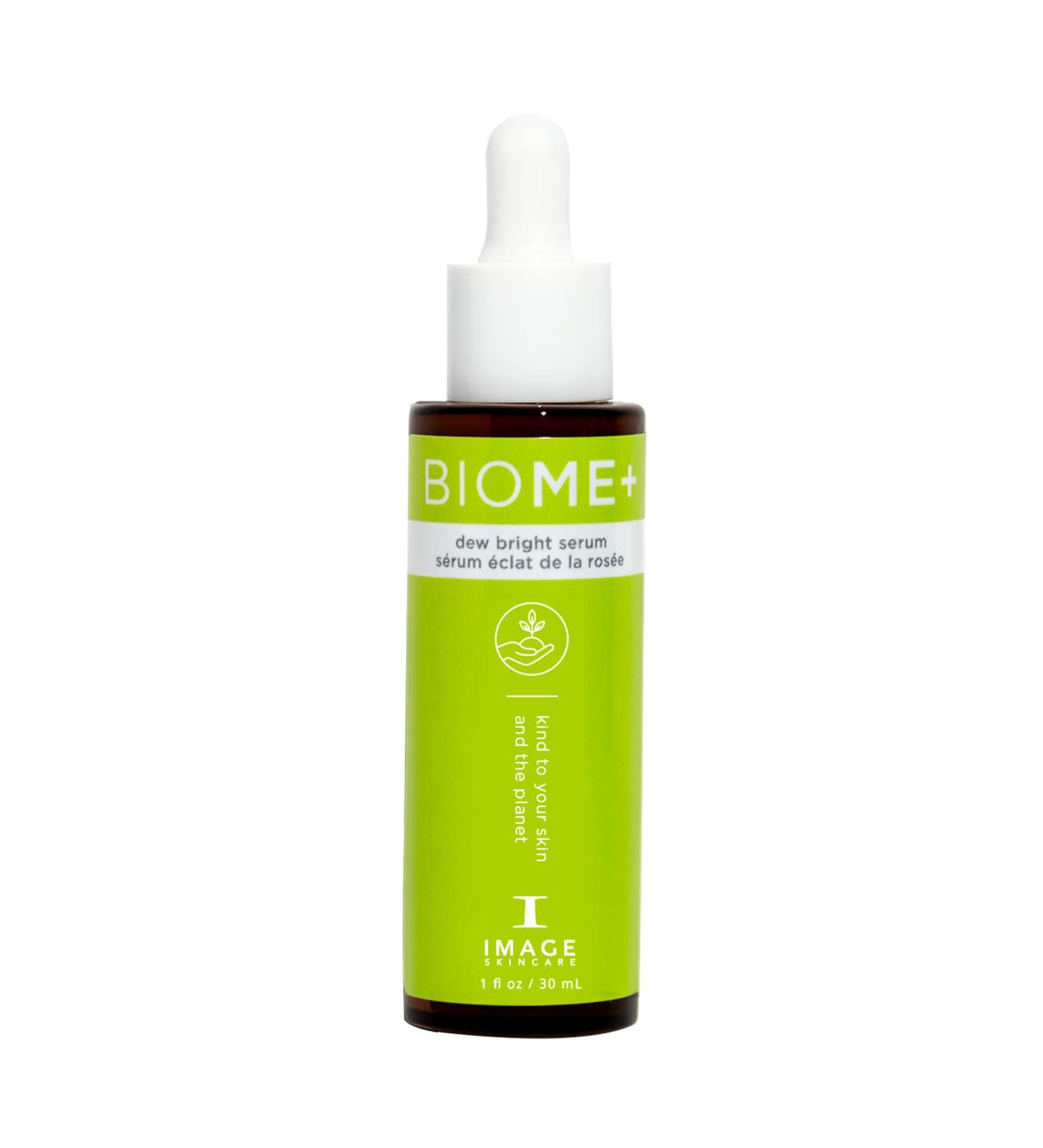 IMAGE Skincare BIOME+ Dew Bright Serum | Microbiome-Friendly Facial Serum for Radiant Skin | Boost Luminosity & Elasticity - 1 Fl Oz - Buy Online on GoSupps.com
