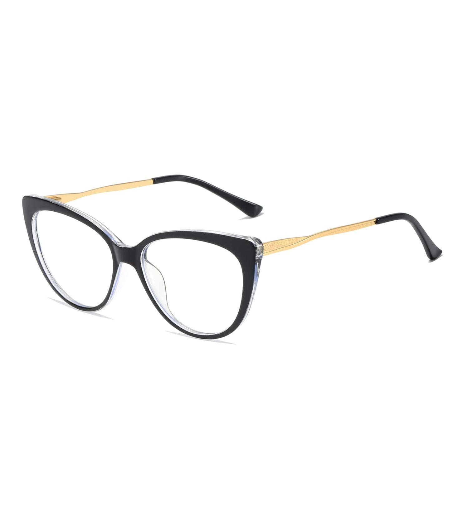Shop Ljczka Vintage Cat Eye Blue Light Filter Glasses for Women Metal Anti-Fatigue Frames - Buy Online on GoSupps.com