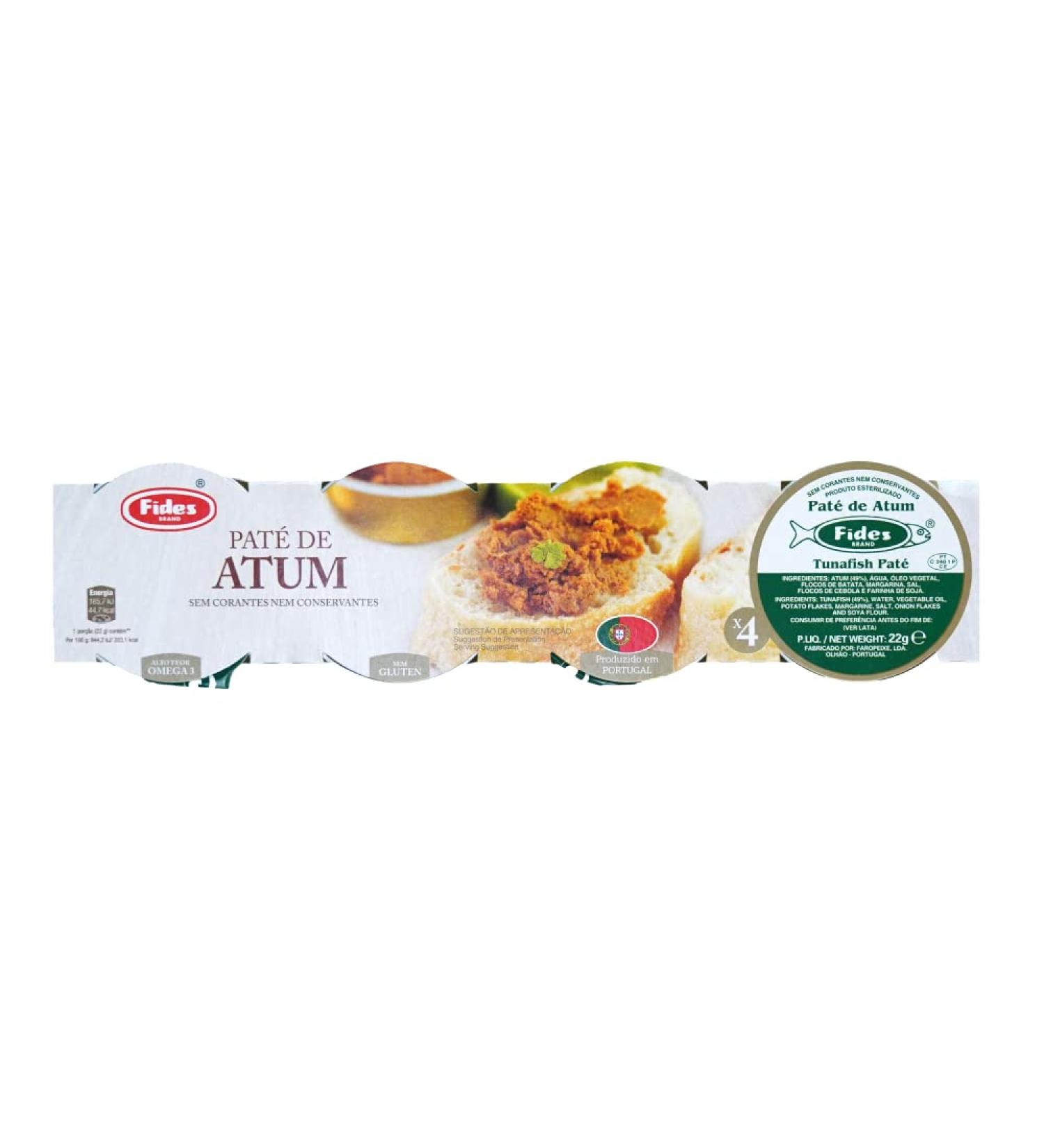 Fides Tuna Pate 4x22g - Delicious and Convenient Spread - Buy Online on GoSupps.com