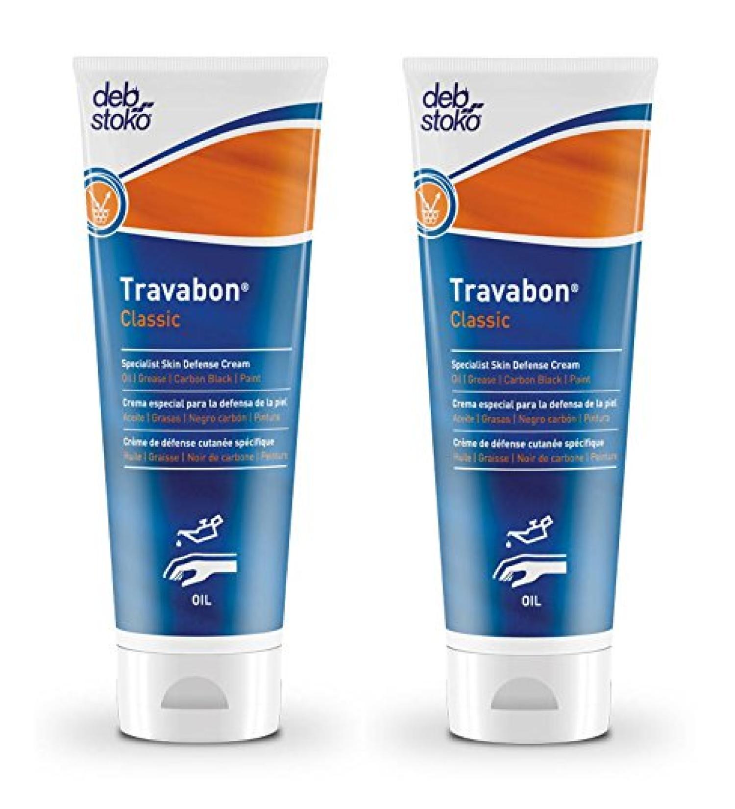 2 x Travabon Classic skin protection cream each tube 100ml is a total of 200ml STOKO 89405096