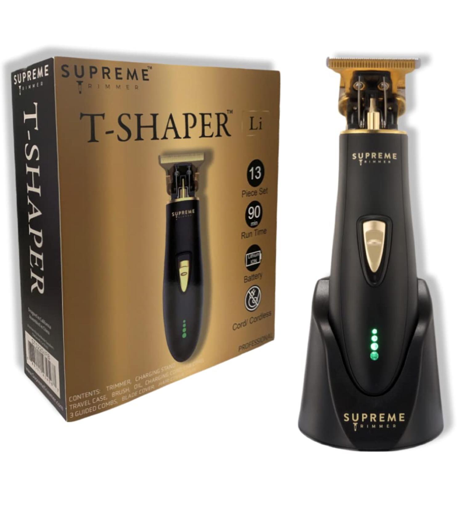 Supreme Trimmer ST5220 Cordless Hair Trimmer & Beard Trimmer for Men | Professional Barber Liner Clippers by SUPREME TRIMMER - Black T-Shaper Li - Buy Online on GoSupps.com