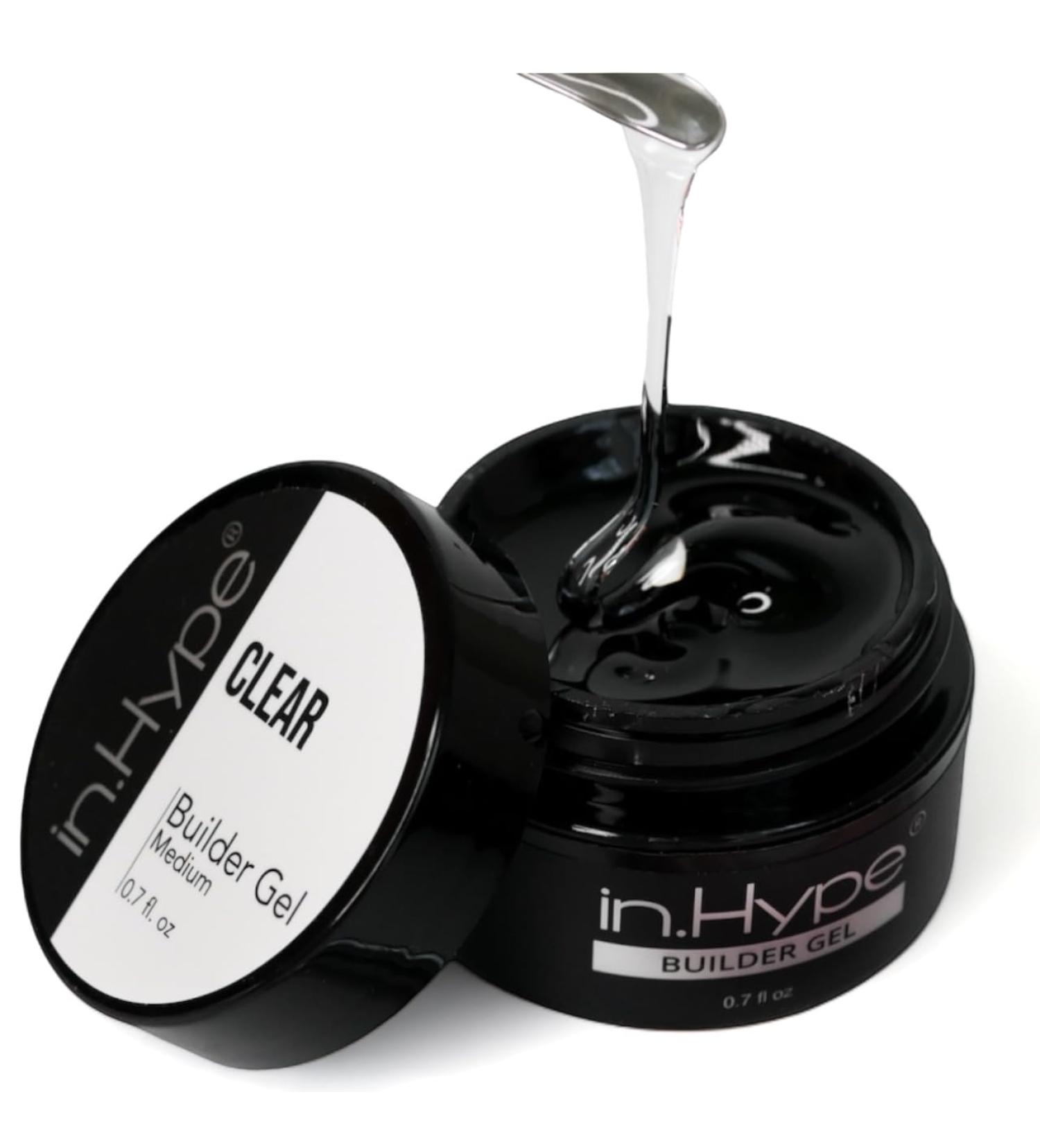 IN.HYPE UV/LED Clear Hard/Builder Gel for Nail Extension/Strengthening/Overlays