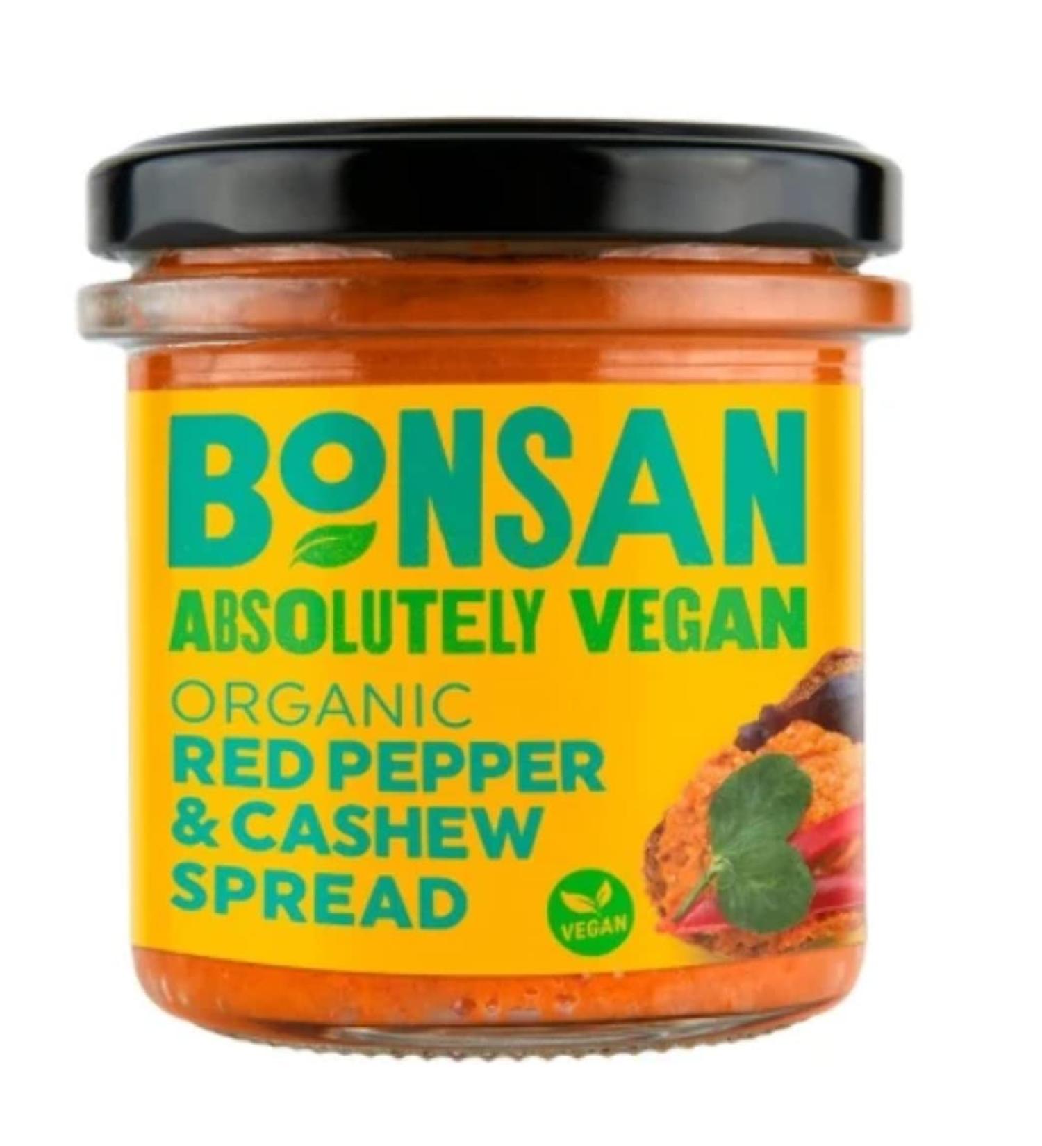 Bonsan Organic Vegan Cashew Bell Pepper Pate 130g