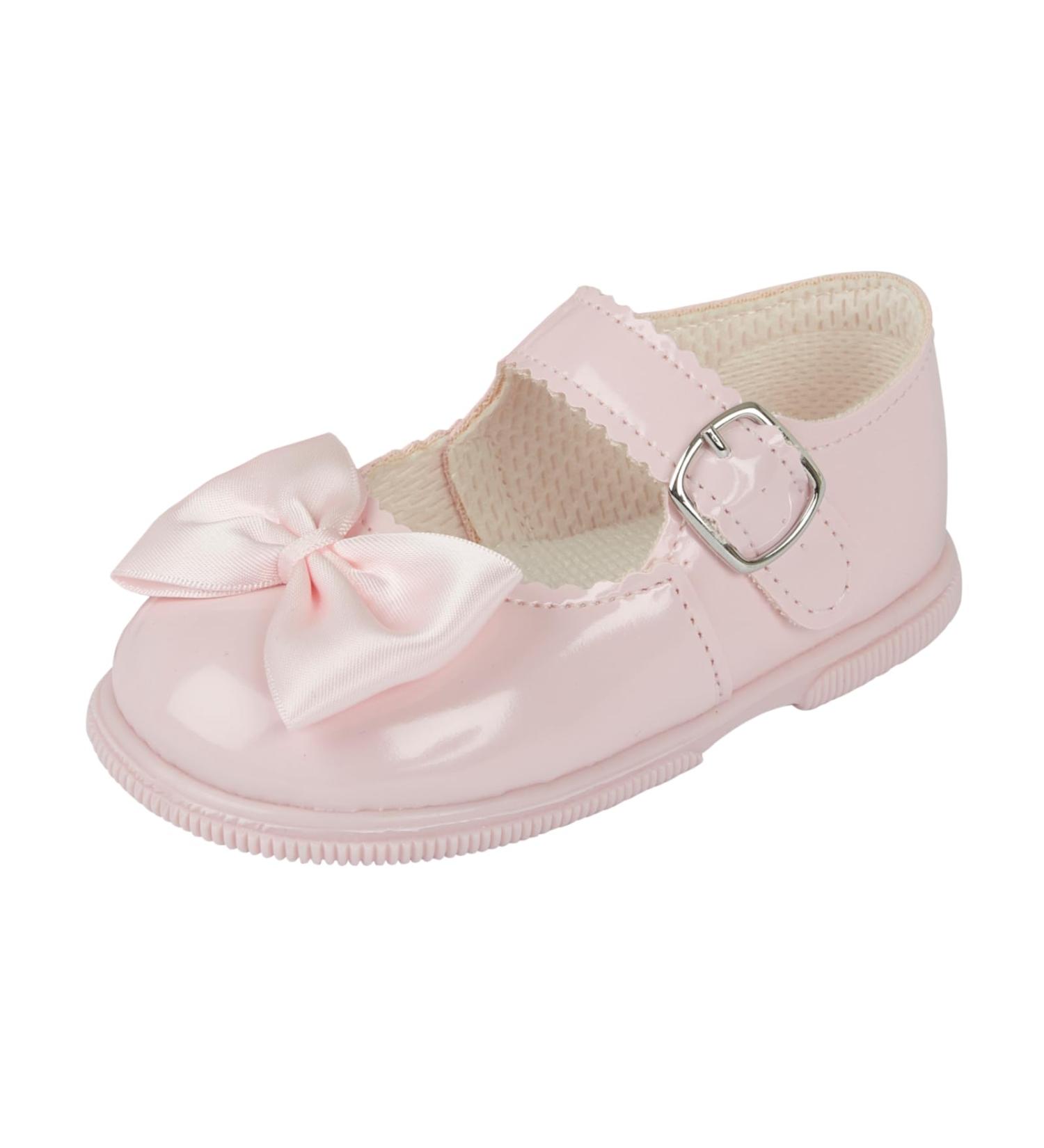 Baypods Toddler Shoes: Girls First Walking Shoes with Anti-Slip Sole - Size 6 UK Pink Patent - Buy Online on GoSupps.com