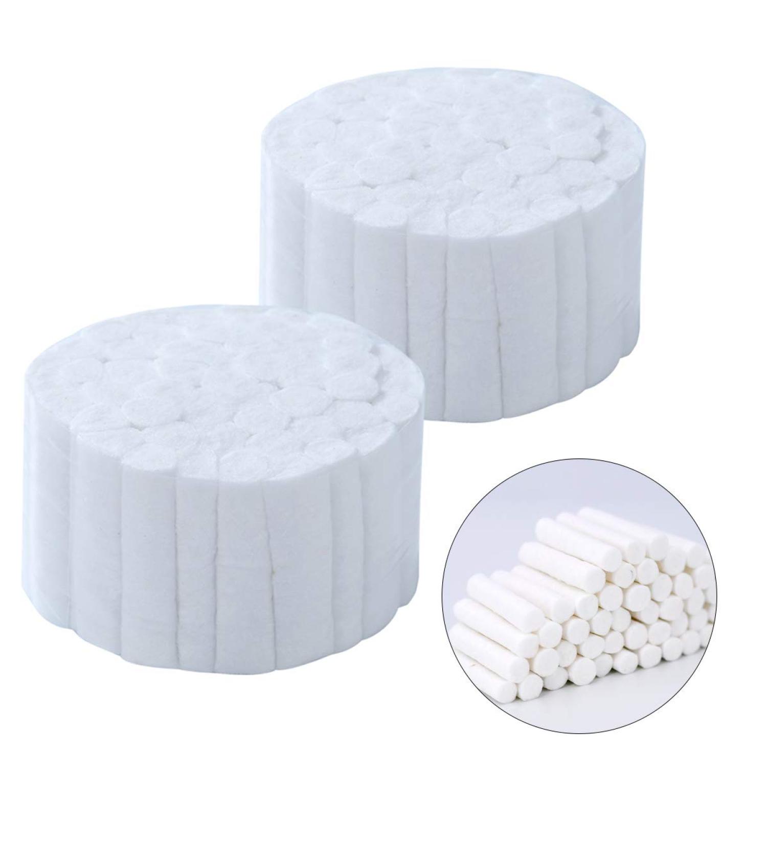 100 Count Cotton Rolls #2 Medium - Dental Gauze Cotton Rolls - High Absorbent 100% Natural Cotton - Non-Sterile - 100pcs - Buy Online on GoSupps.com