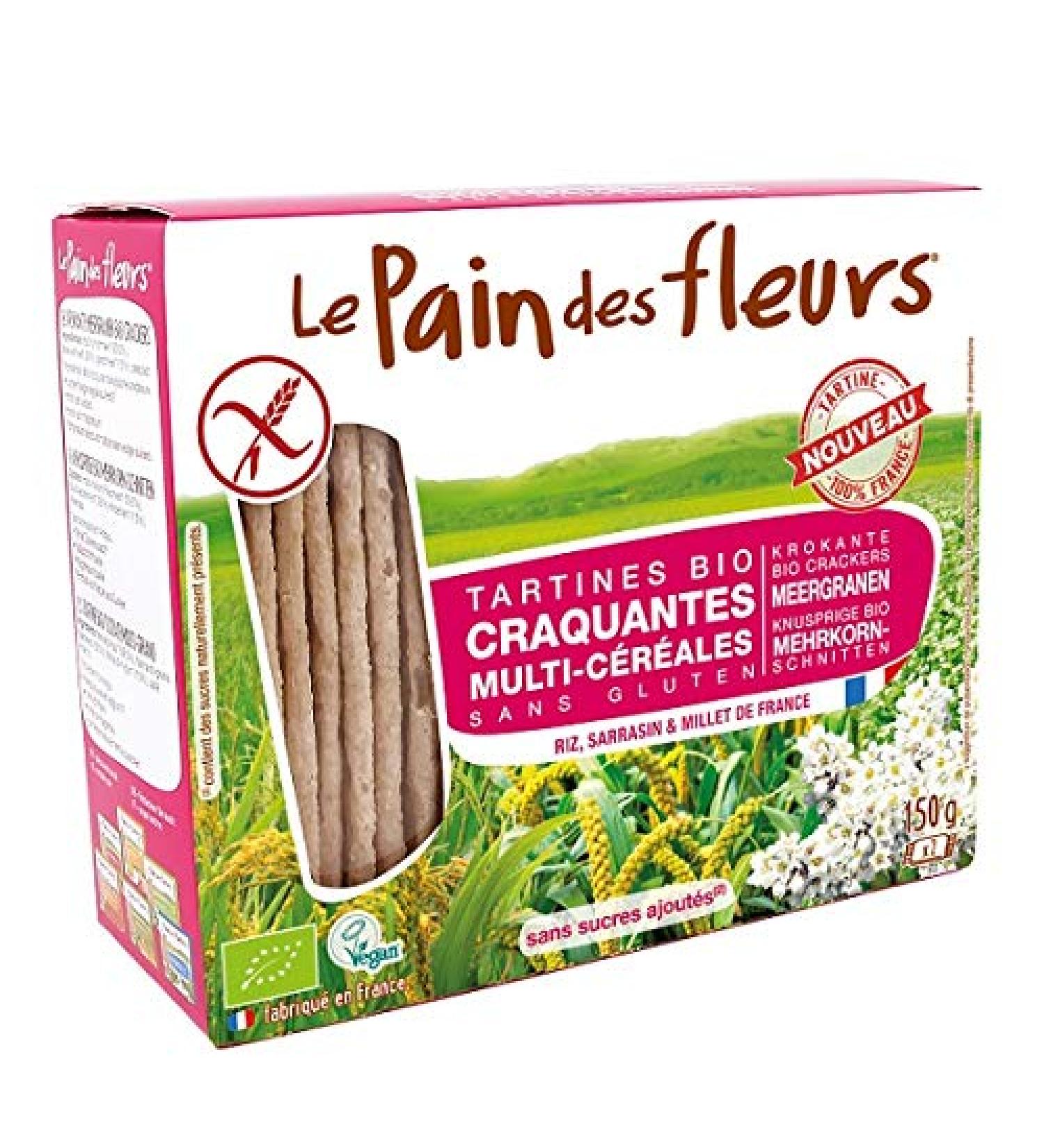 Le Pain Des Fleurs - Multi-Cereal Crispy Toast 150G - Unit - Buy Online on GoSupps.com