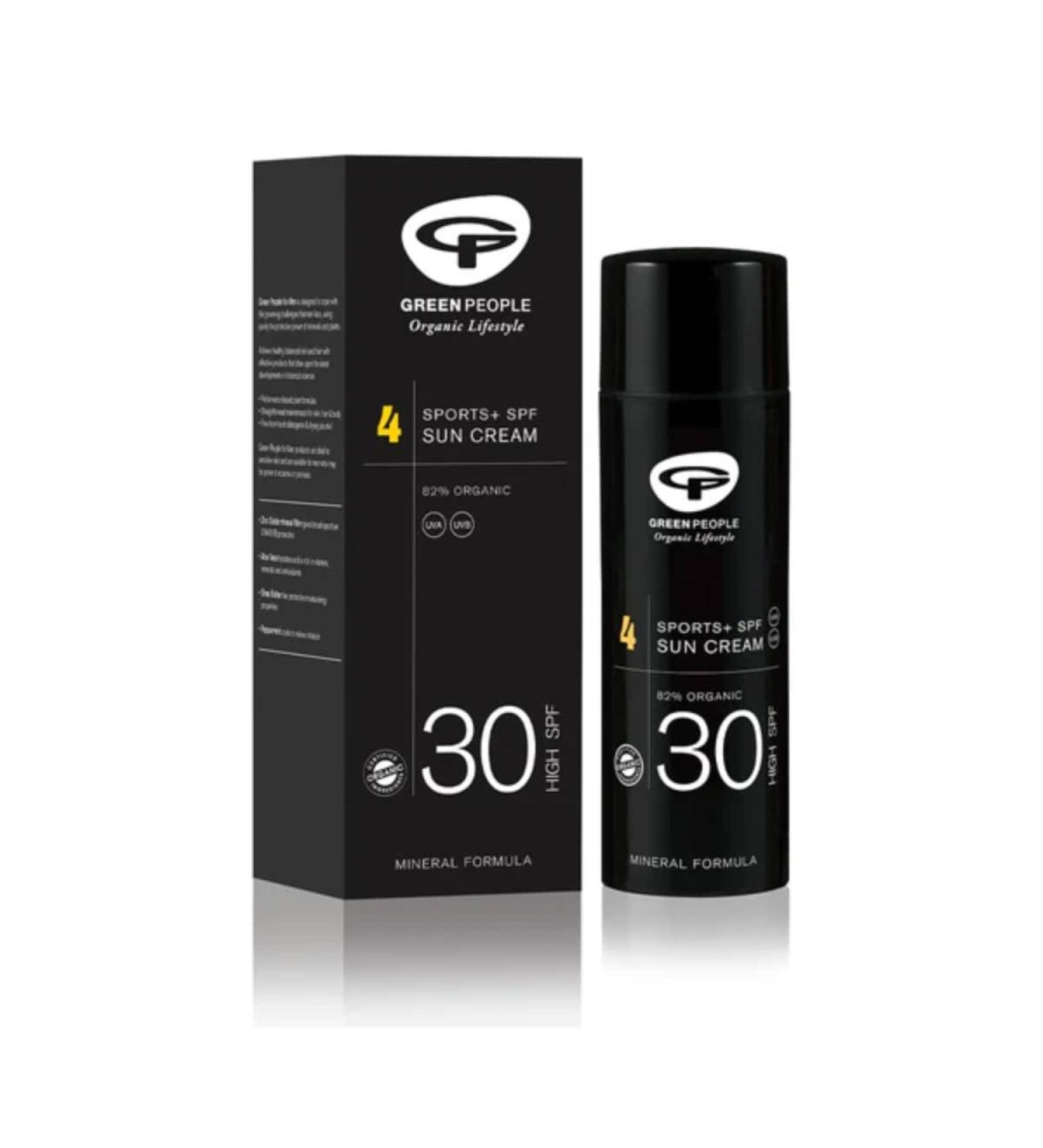 Green People for Men No.4 Sports+ SPF30 Sun Cream | Natural & Organic Men s SPF Moisturiser for Face | Non-Greasy 100% Mineral Face Sunscreen | Paraben Free & Ethanol Free | Cruelty Free & Vegan - Buy Online on GoSupps.com