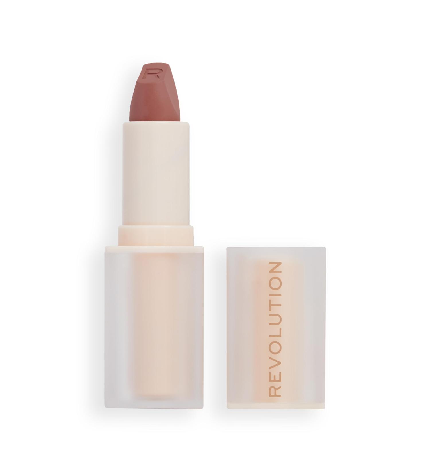 Makeup Revolution Lip Allure Soft Satin Lipstick - Wifey Dusky Pink - Buy Online on GoSupps.com