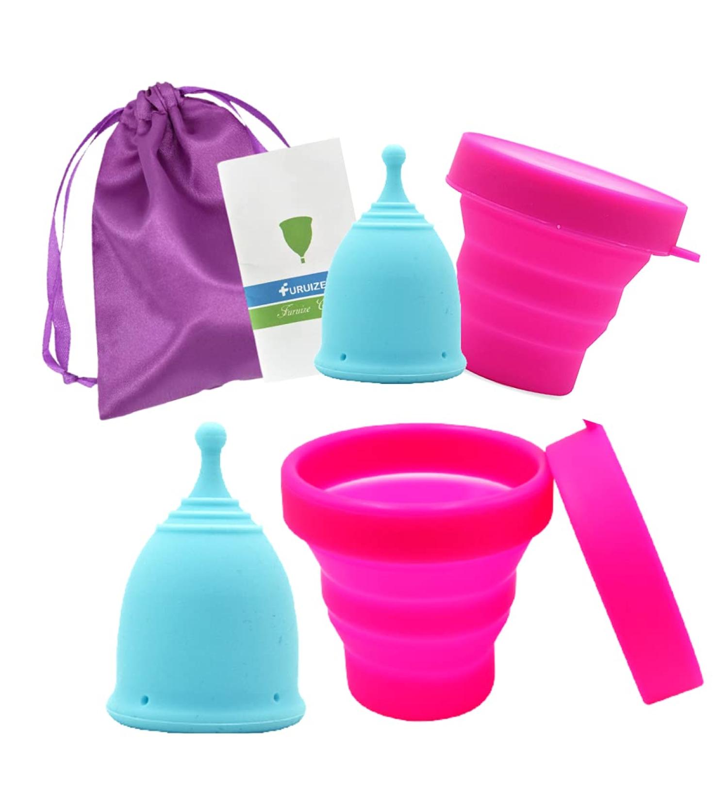 Furuize Sporti Menstrual Cup & Sterilization Cup | 100% Medical Soft Silicone | Prevent Infections & Strengthen Pelvic Floor - Buy Online on GoSupps.com