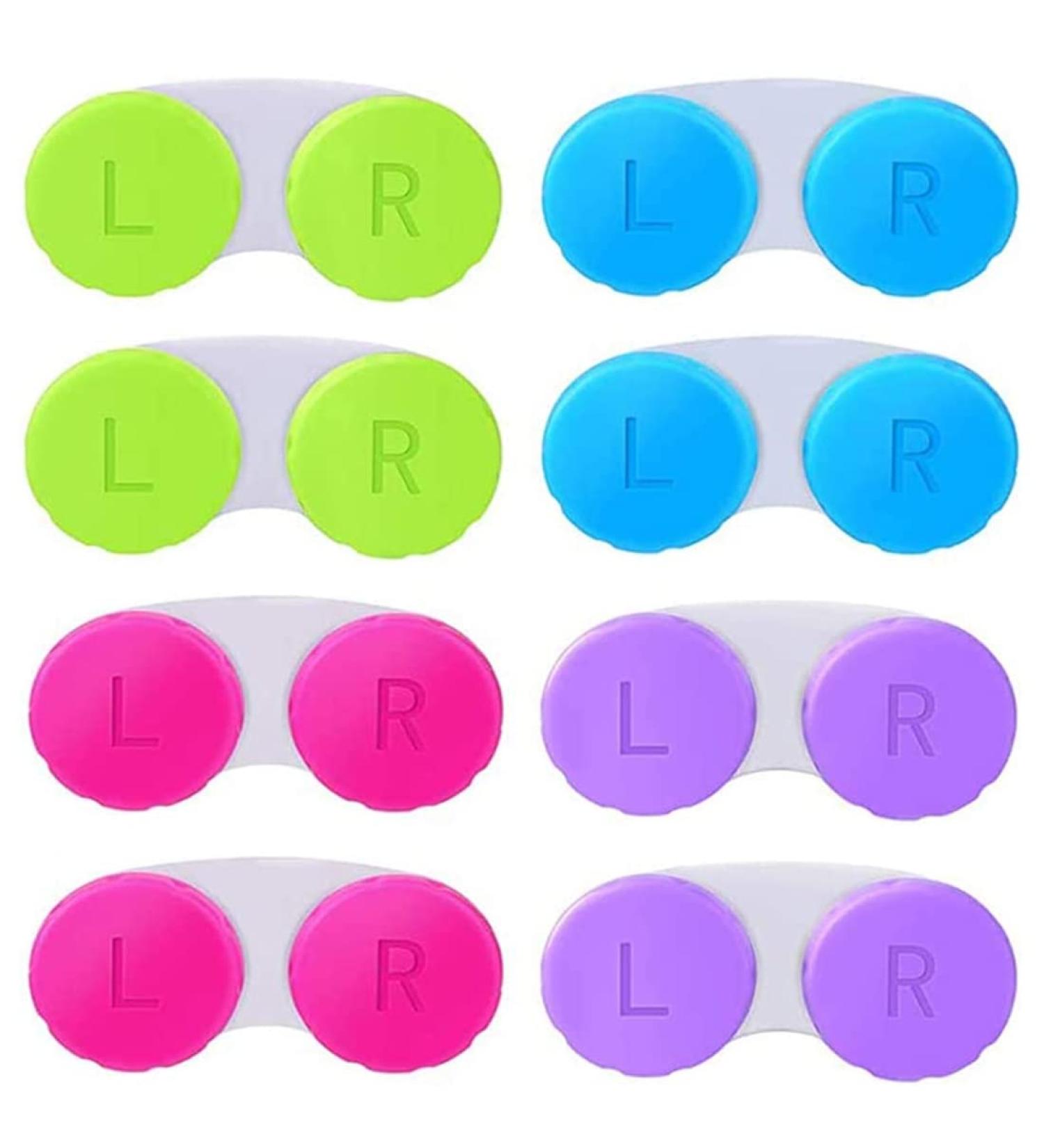 XPEX 8-Pack Colored Contact Lens Containers | Portable Leak-Proof Travel Set for Home & On-the-Go - Buy Online on GoSupps.com