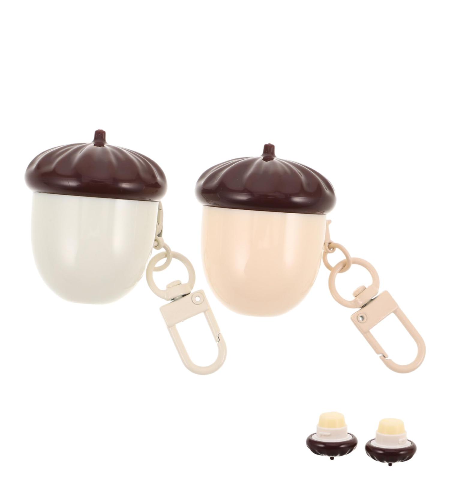  POPETPOP POPETPOP 2-Piece Children's Lip Balm in Cute Chestnut Shape Moisturizing Care for Sensitive Skin Oily Portable for School Classroom with Apple Lemon Flavor - Buy Online on GoSupps.com