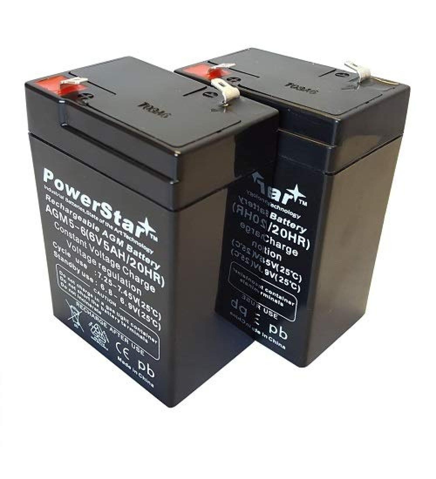 PowerStar 2 6V 4AH Replacement CA640 UPS Battery Compatible with APC RBC1 - International Shipping Available - Buy Online on GoSupps.com