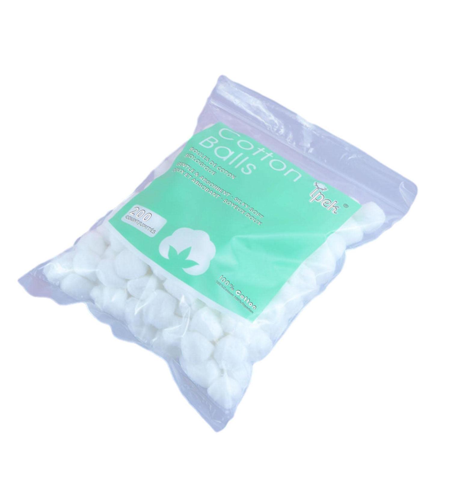 Cotton Wool Balls | Soft White Cotton Balls | Absorbent Lightweight Makeup Cleaning Tool | Gentle Care for Babies and Makeup Removal 200 grains - Buy Online on GoSupps.com