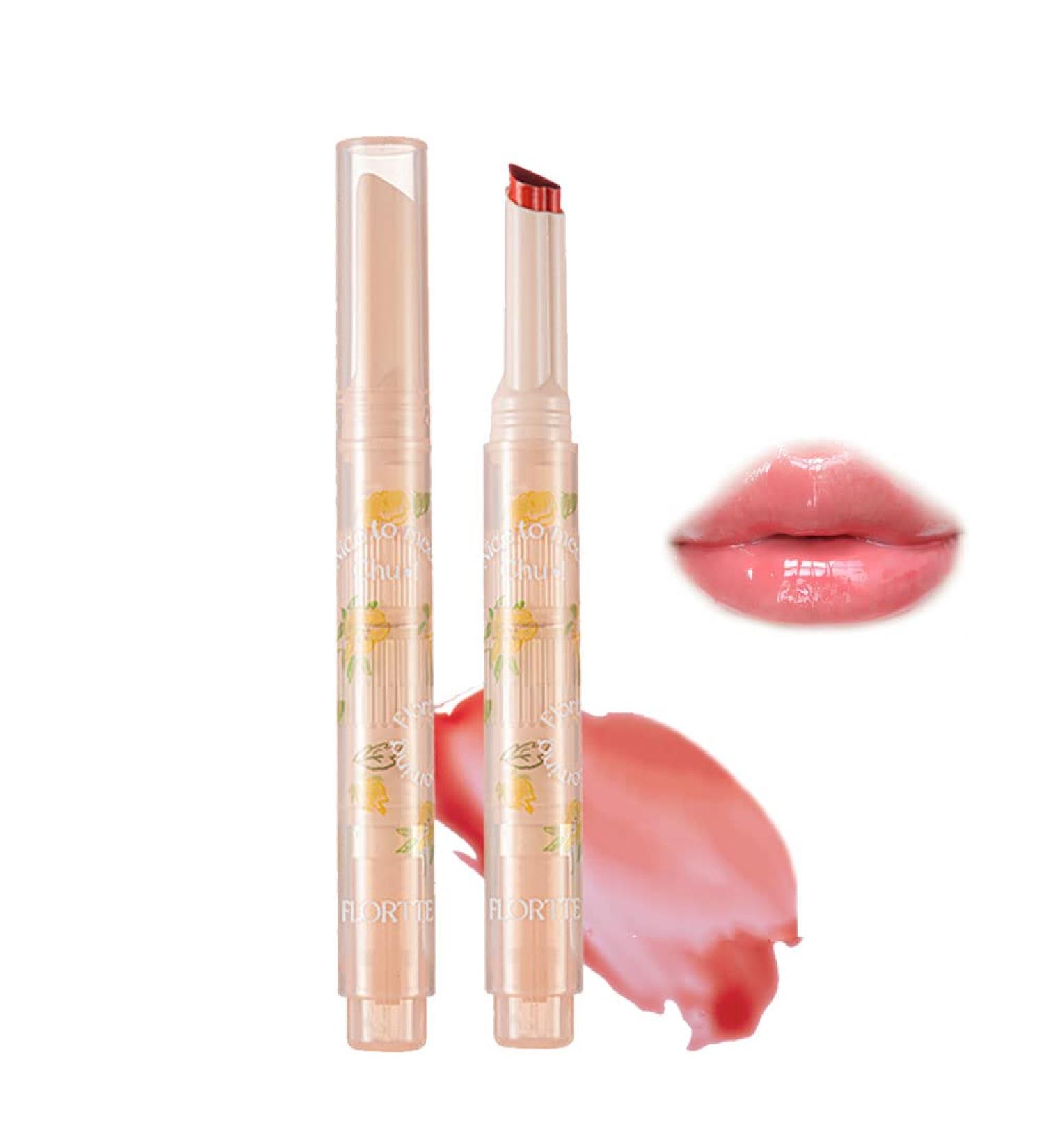 Flortte Jelly Lipstick - Heart Shape Plumping Water Gloss (#05) - Moisturizing Lip Glaze - Buy Online on GoSupps.com