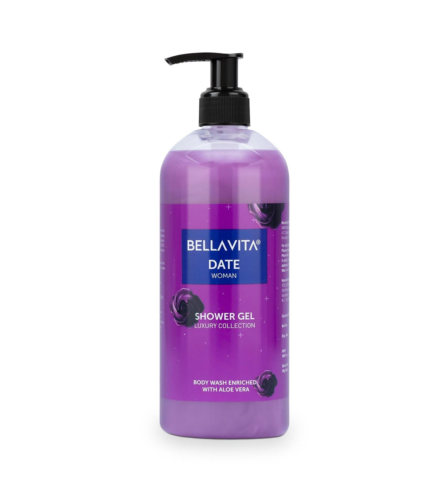 Bell a-Vita Luxury Date Body Wash for Women | Deep Cleansing & Hydrating Shower Gel with Aloe Vera | 16.91 Fl Oz - Buy Online on GoSupps.com