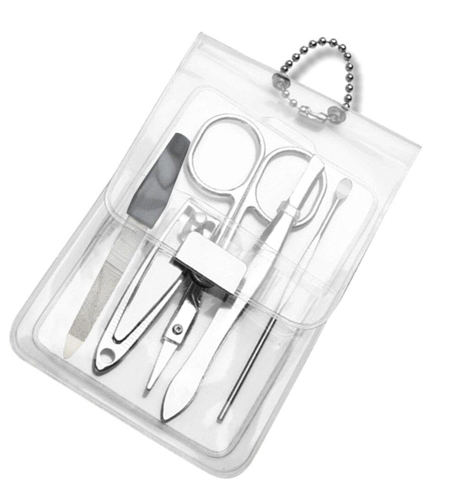Fingernail Scissors Nail Care Kit for Women Unisex Travel Gift Clear Manicure Bag Pedicure Set Cutters Drop Shipping - Buy Online on GoSupps.com