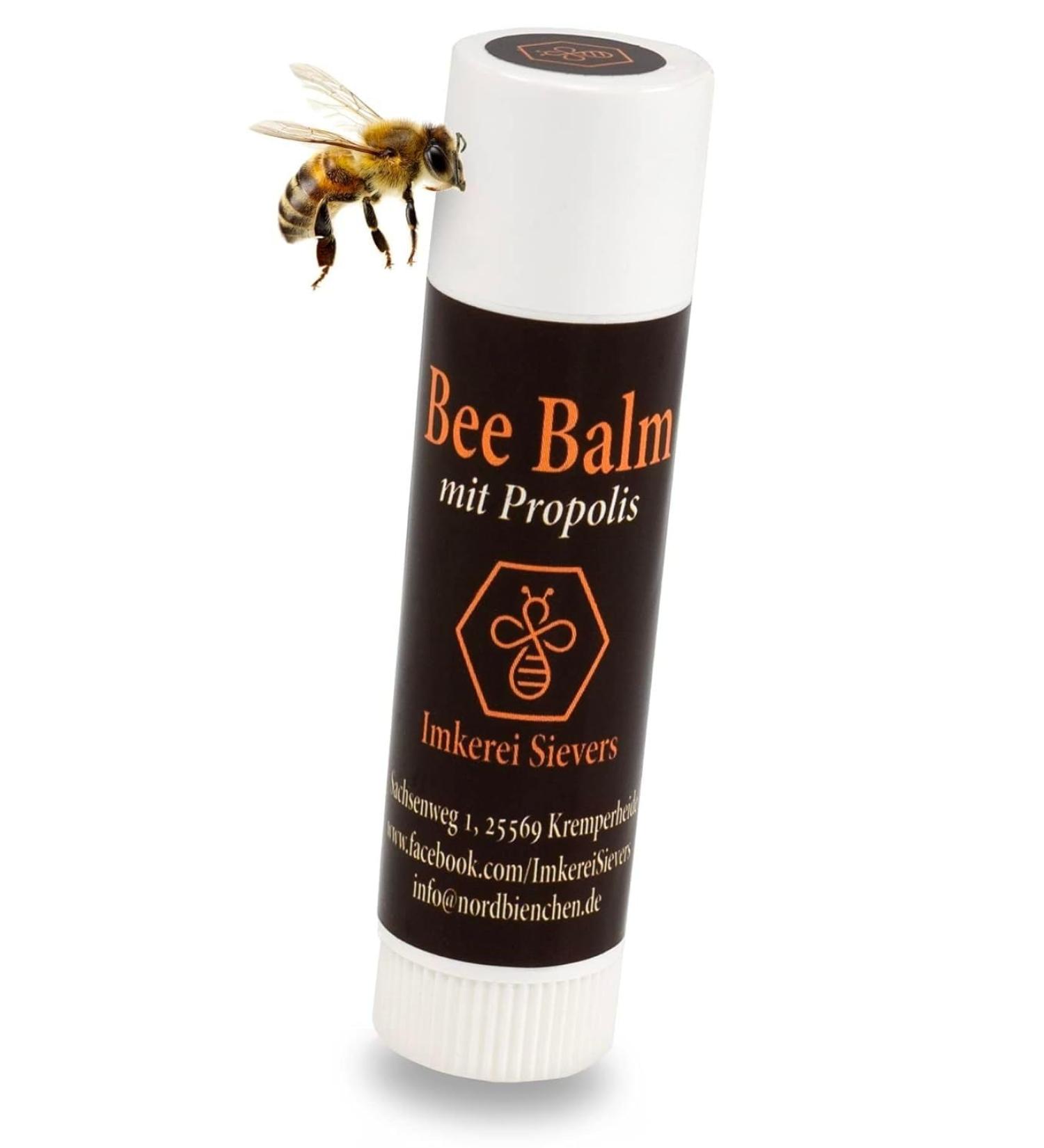 Nordbienchen Bee Balm Lip Care with Propolis 5g - Natural Moisturizing Lip Balm for Dry Lips - Premium Beekeeping Quality - Buy Online on GoSupps.com