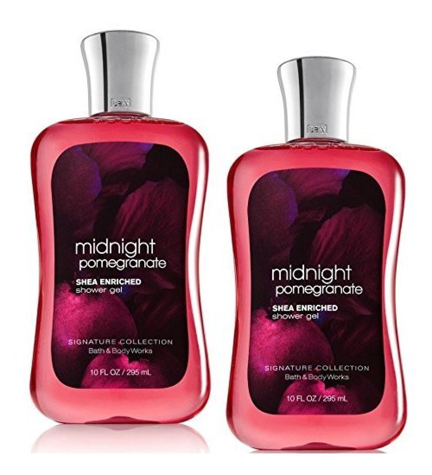 2 X Midnight Pomegranate Shea Enriched Shower Gel 10 Fl Oz (Set of Two)