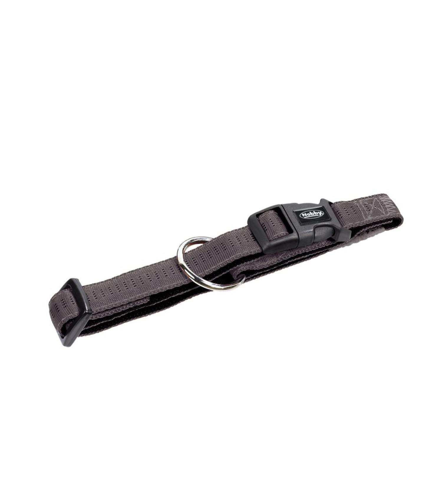 Nobby Soft Grip Collar - Dark Grey/Black Size L (50-65 cm) 25 mm Wide - Comfortable & Durable Dog Collar - Buy Online on GoSupps.com
