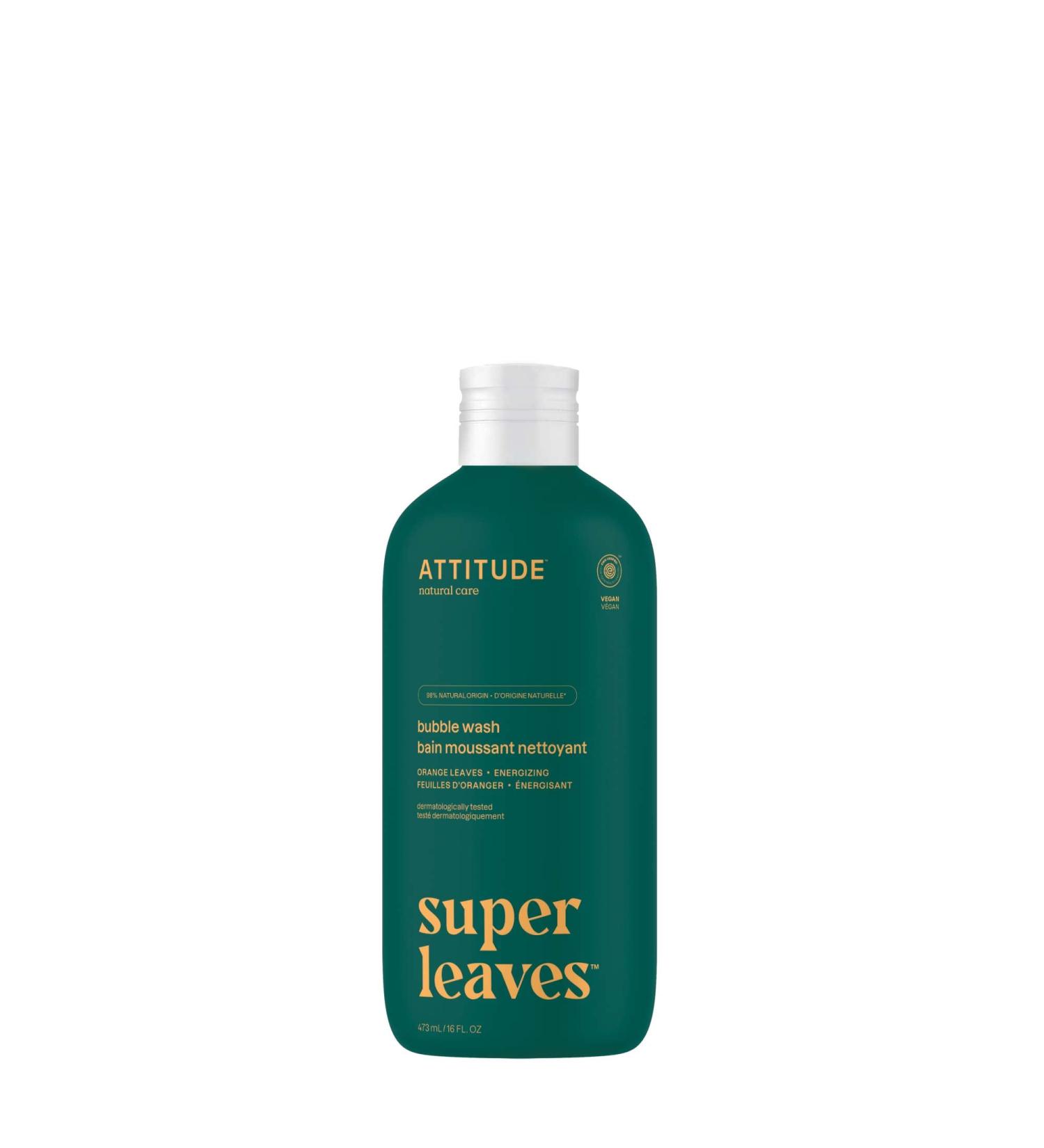 ATTITUDE Orange Leaves Bubble Bath - 16 Fl Oz, Plant-Based & Dermatologist-Tested - Buy Online on GoSupps.com