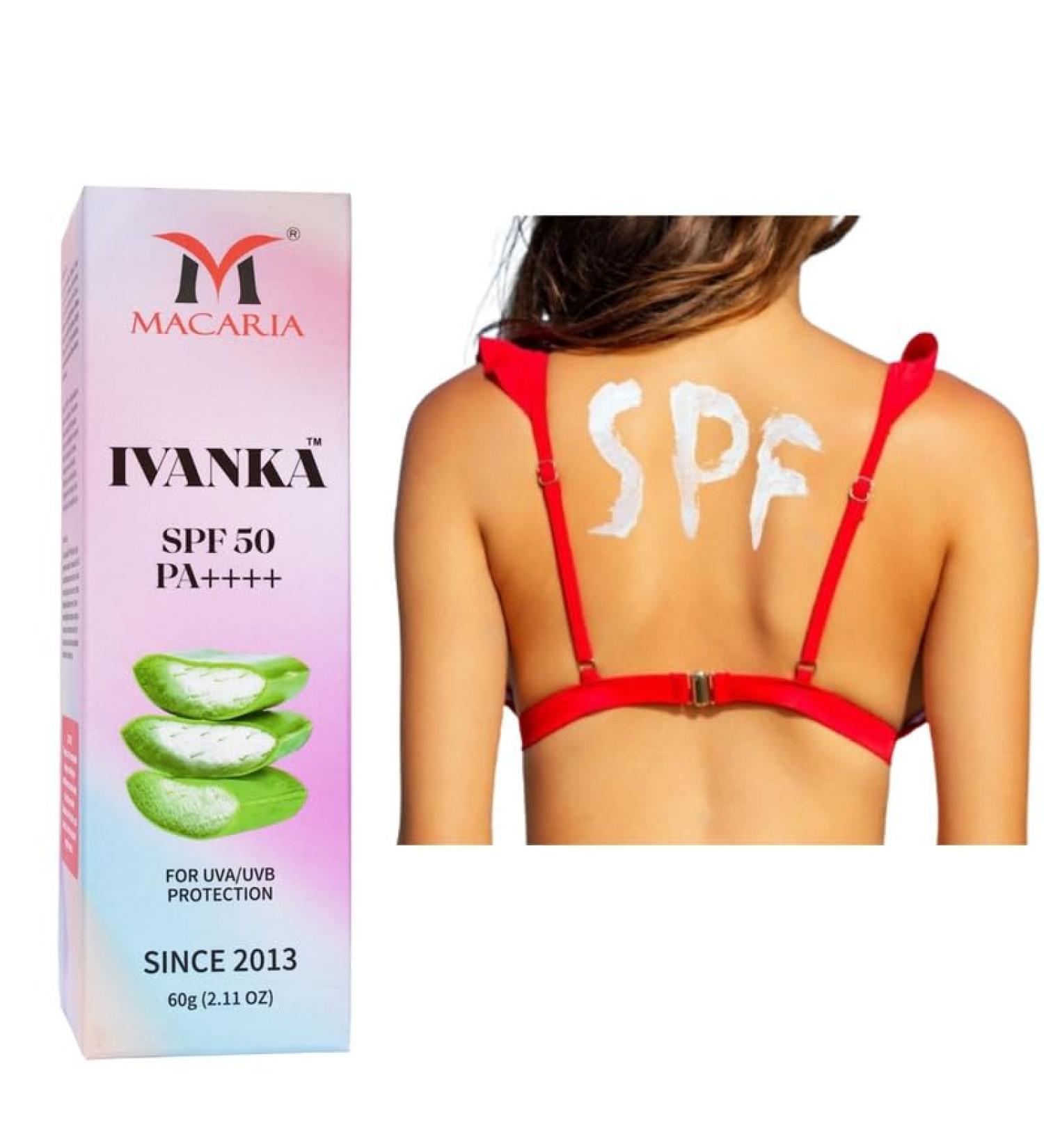 Macaria Cosmetics Ivanka SPF 50 beach defense sunscreen travel size Cream for men - Buy Online on GoSupps.com