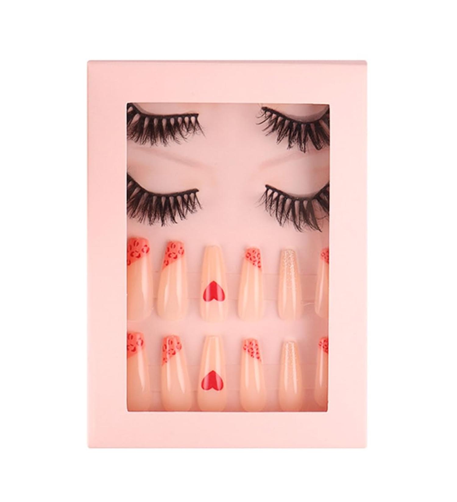 PLCPDM Eyelashes Natural Look False Eyelashes Press on s Reusable Fake s with Glues for Women SET69 - Buy Online on GoSupps.com