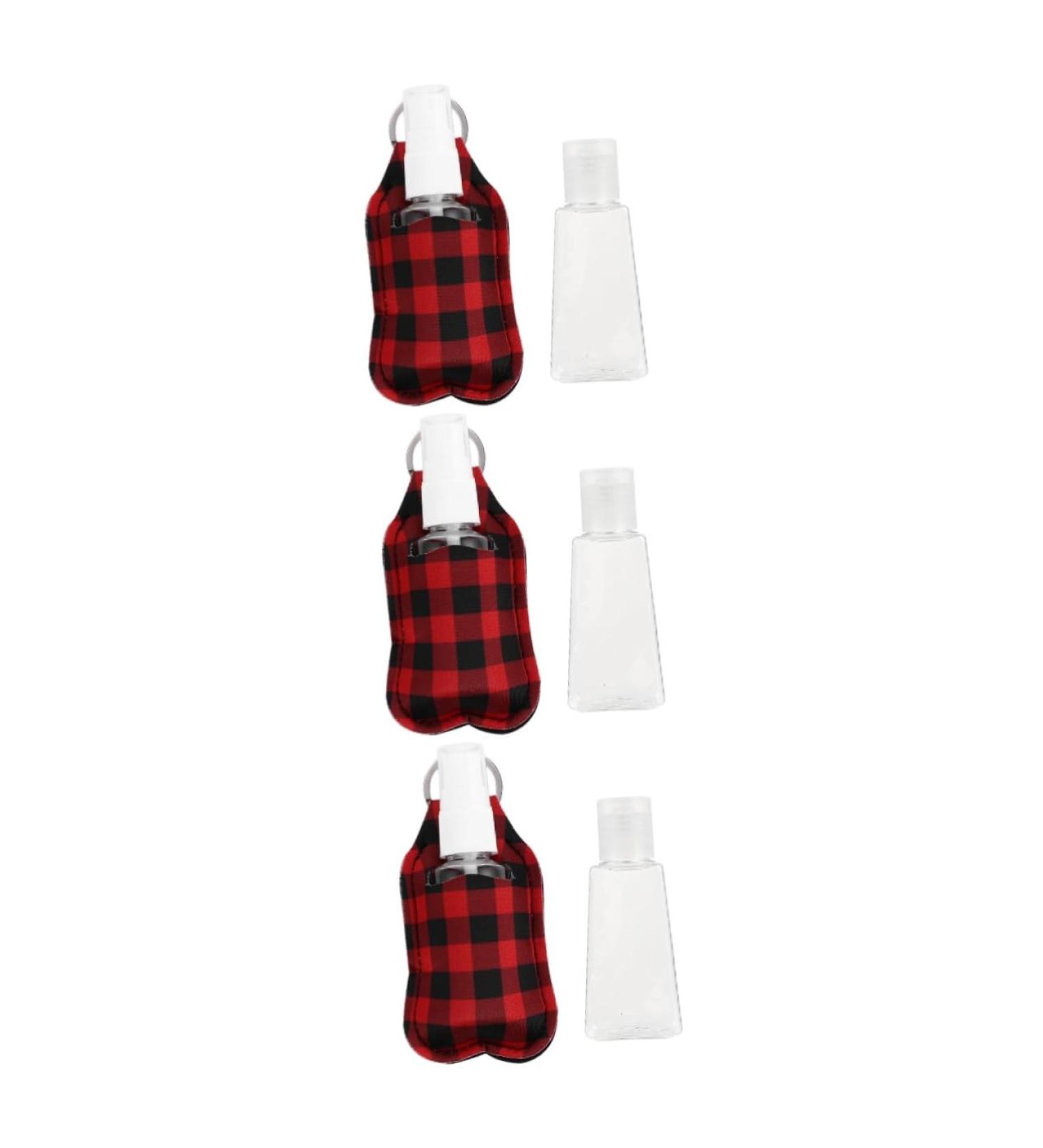 Ultechnovo Mini Travel Spray Bottle Set - 3 Portable Key Holder Containers for Lotion & Liquids - Perfect for Travel & Outdoor Use - Buy Online on GoSupps.com