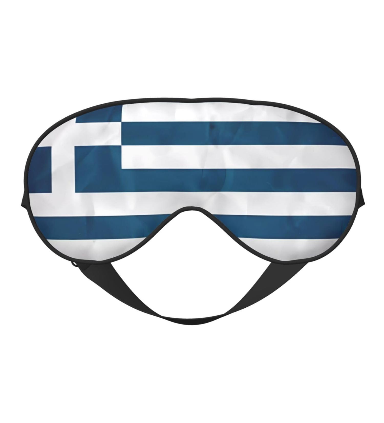Buy Greek Flag Soft Eye Mask - Unisex Comfortable & Breathable for Deep Sleep | International Shipping - Buy Online on GoSupps.com