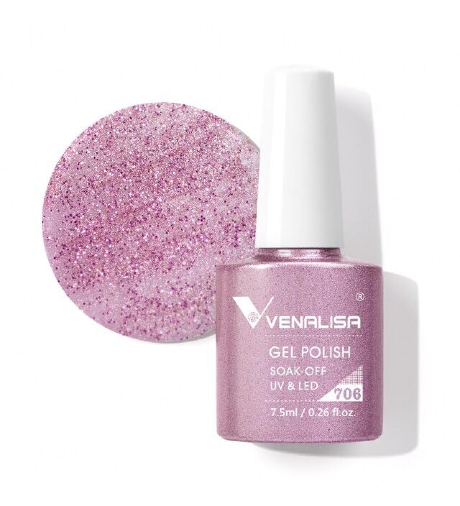 Gel Nail Polish 7.5ml Upgraded High Pigmentation Funny Bunny Glitter Gel Lacquer Nail Art Manicure Nail Gel Polish - (Color: 706) - Buy Online on GoSupps.com