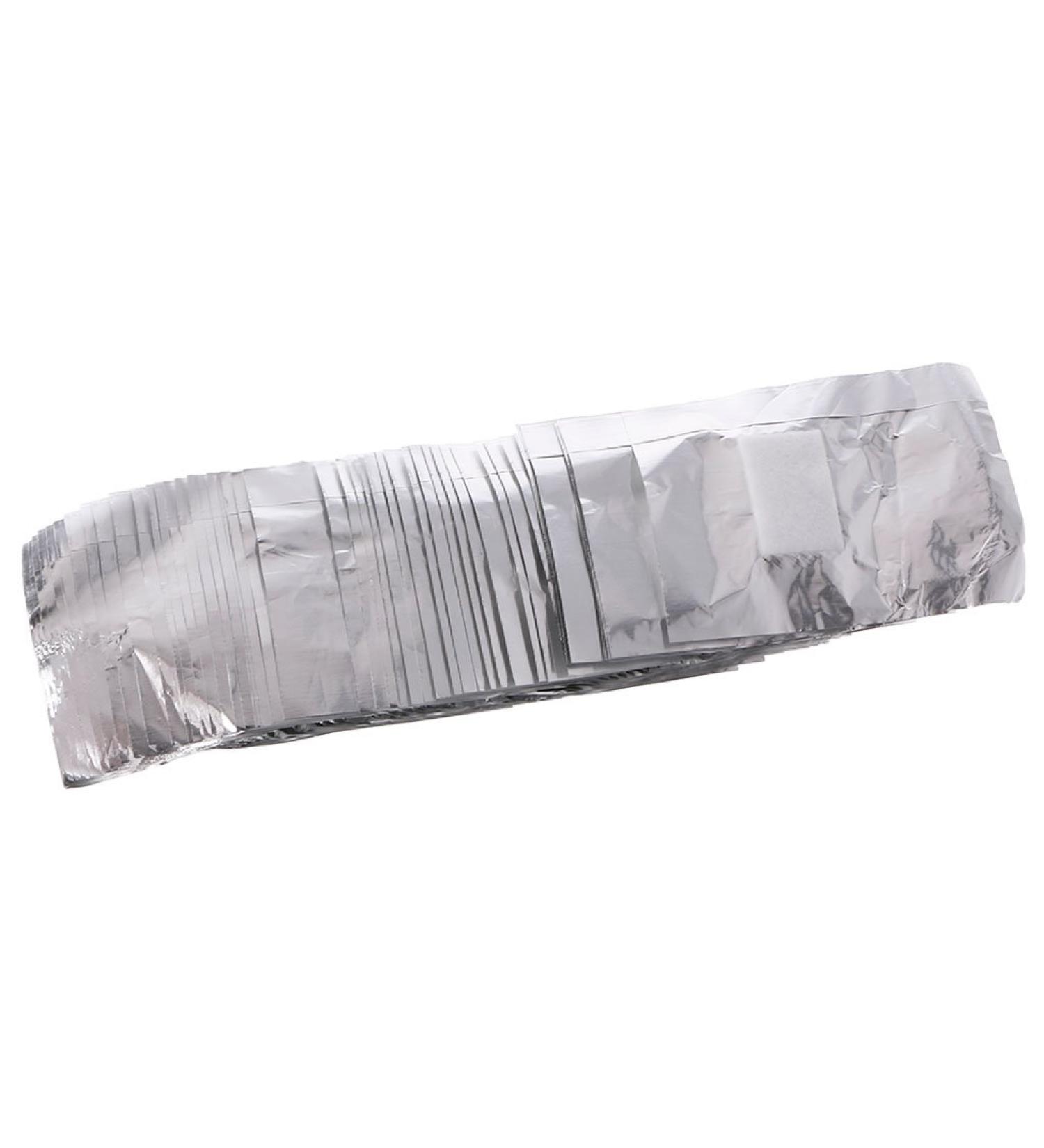 TQUXNGA 50 Aluminium Foil Nail Art Soak Off Acrylic Gel Polish Nail Wraps Remover - Buy Online on GoSupps.com