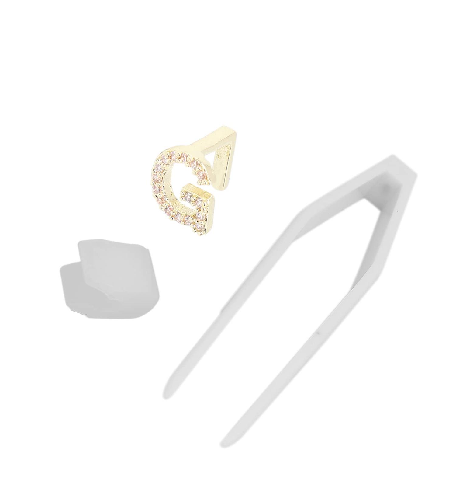 English Letter G Teeth Brace Hip Hop Teeth Decoration for Halloween Party and Concert (Gold) - Buy Online on GoSupps.com