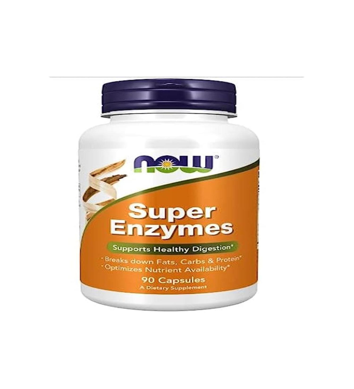 Now Foods Super Enzymes 90 Capsules Digestive Enzyme - Buy Online on GoSupps.com
