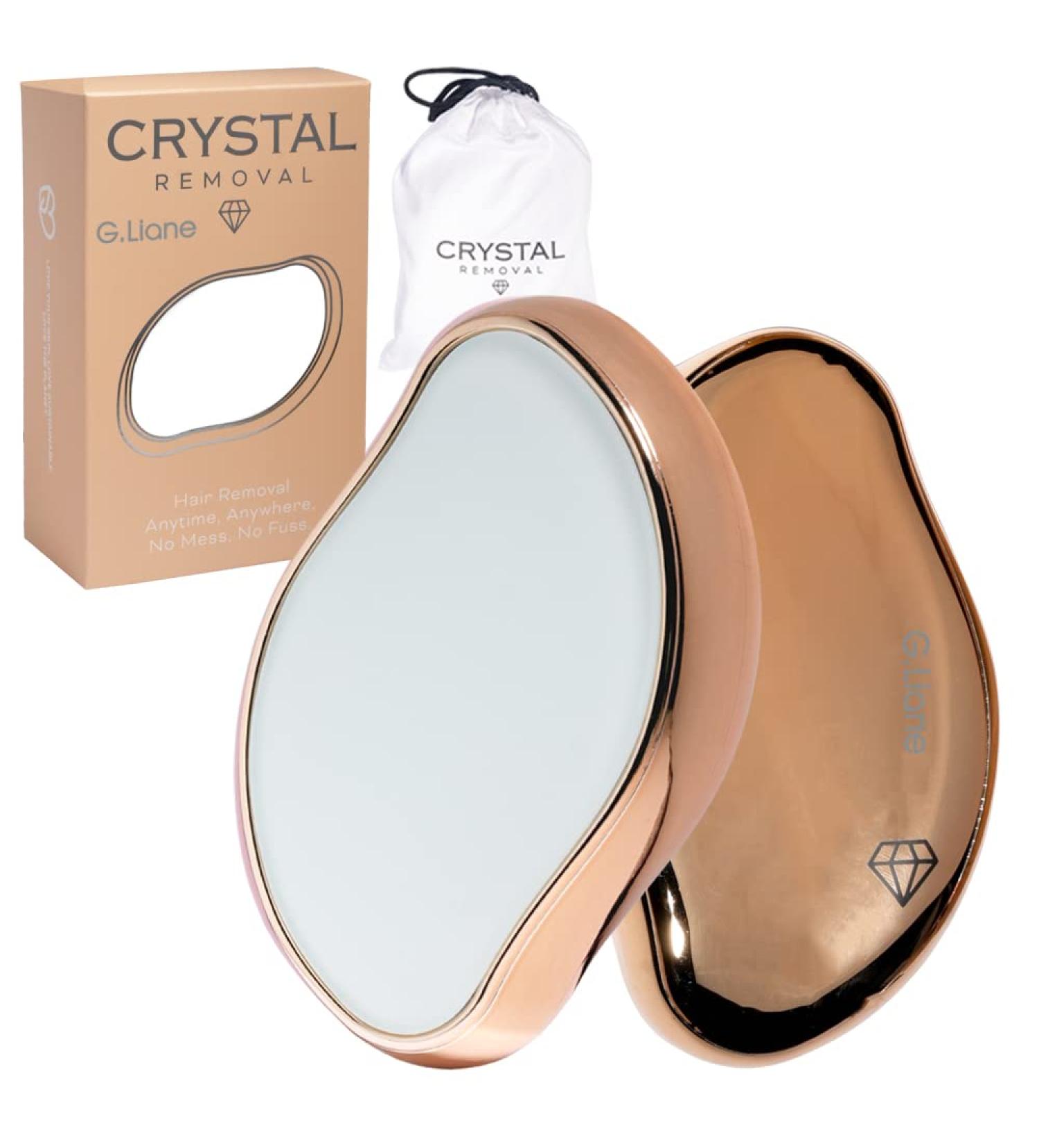 G.Liane Crystal Hair Remover Painless Nano Glass Depilator for Smooth Skin (Gold) | Reusable & Eco-Friendly International Shipping - Buy Online on GoSupps.com