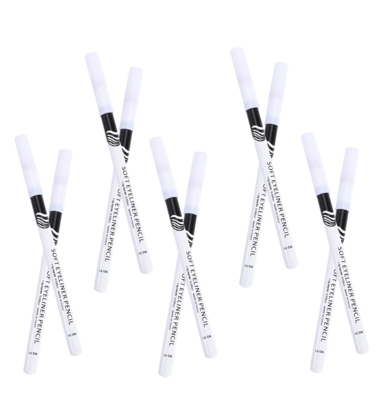 Beatifufu 24pcs Eyeliner Pencil Makeup Tools Liquid Eyebrow Pen Iluminador Makeup Woman White Wooden Pole - Buy Online on GoSupps.com