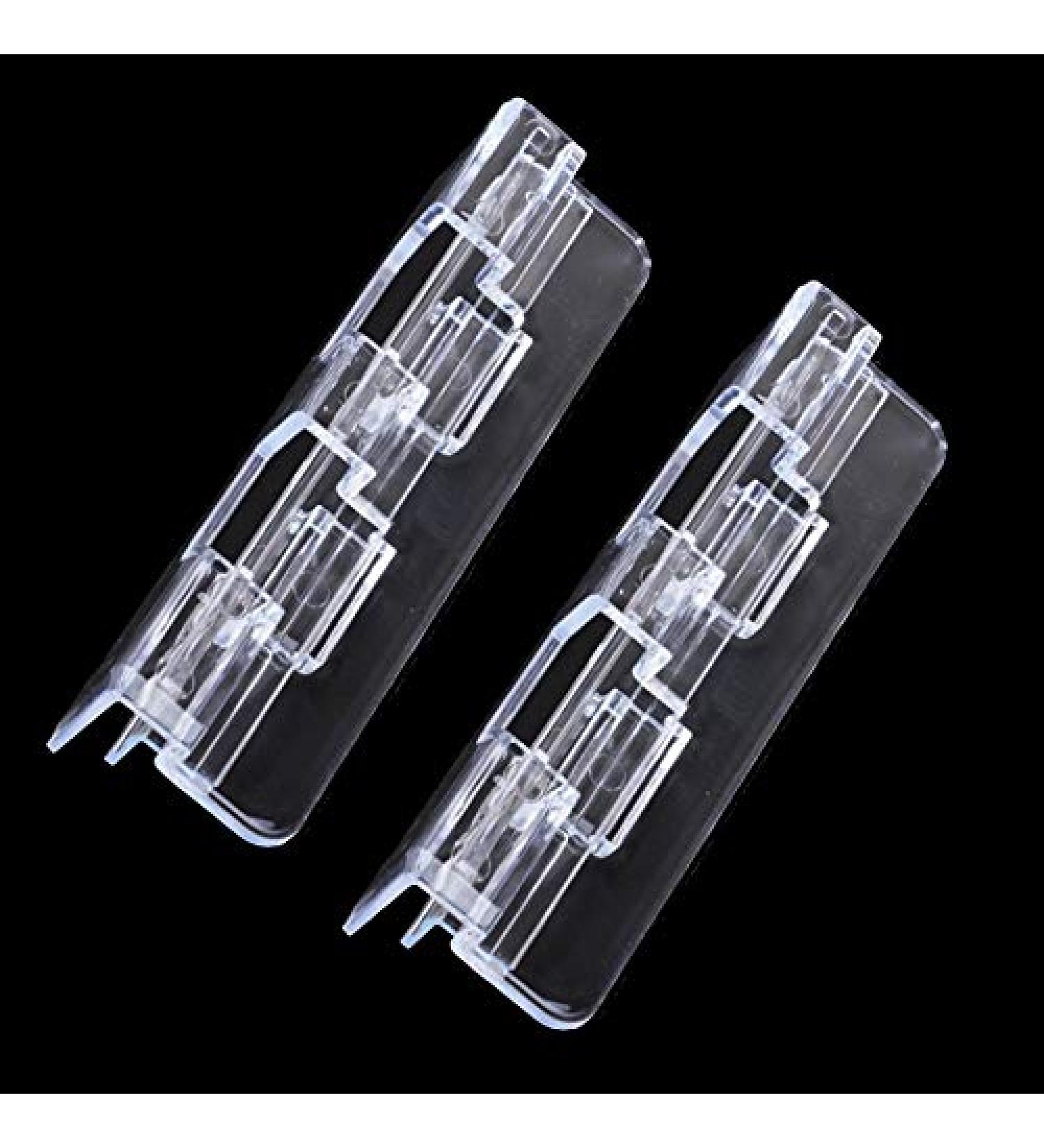 2Pcs Universal Glass Cover Clips for Fish Tanks - 6mm/8mm/10mm Sizes - Acrylic Holders for Rimless Aquariums - Buy Online on GoSupps.com