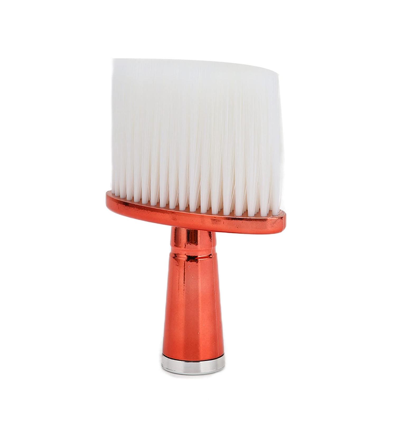 Neck Hair Cleaning Brush Electroplating Handle Flat Bottom Neck Dust Brush Firm Sturdy for Home for Barber Shop - Buy Online on GoSupps.com