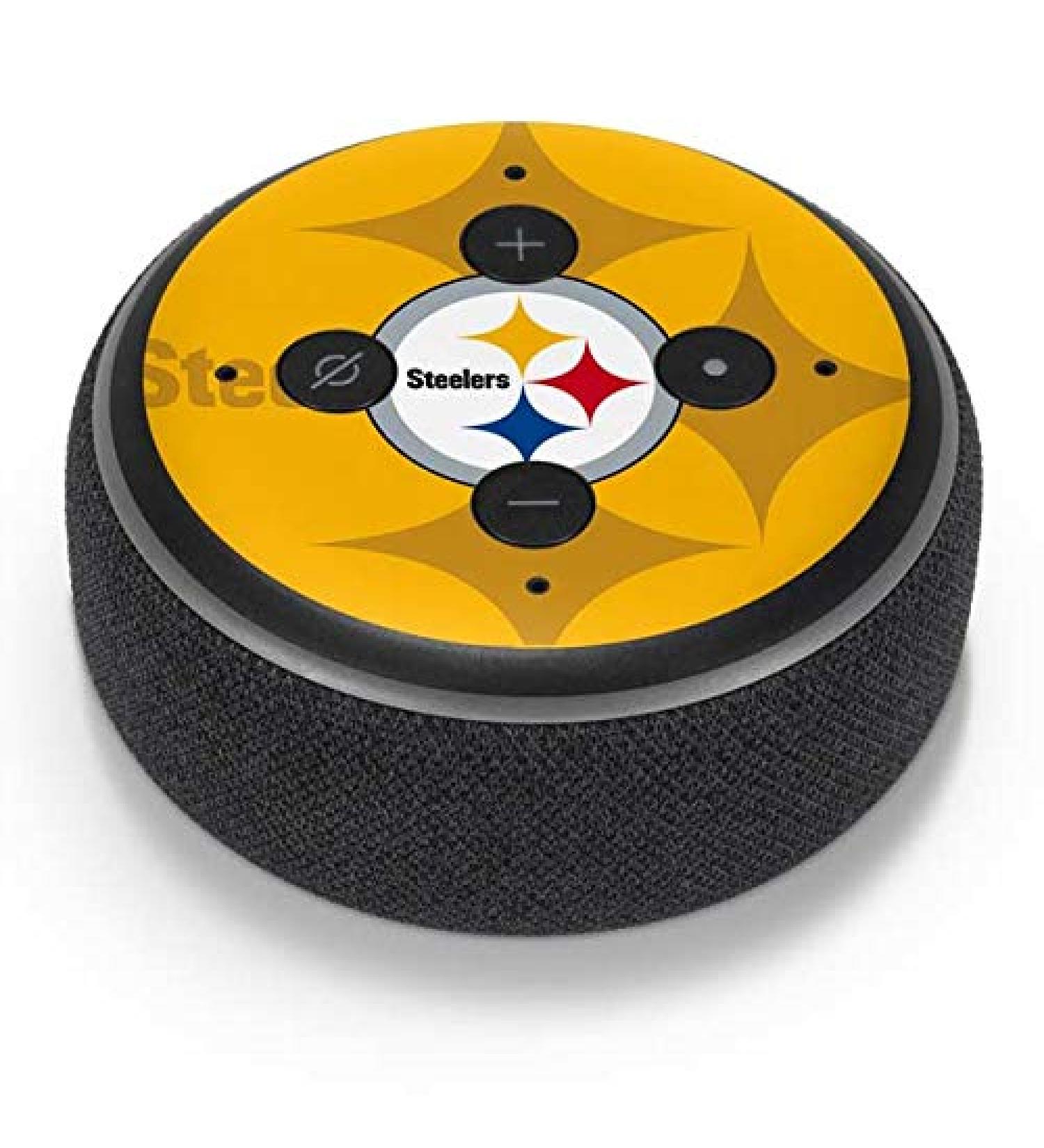 NFL Pittsburgh Steelers Double Vision Echo Dot 3 Audio Skin by Skinit - Officially Licensed Decal Design - Buy Online on GoSupps.com