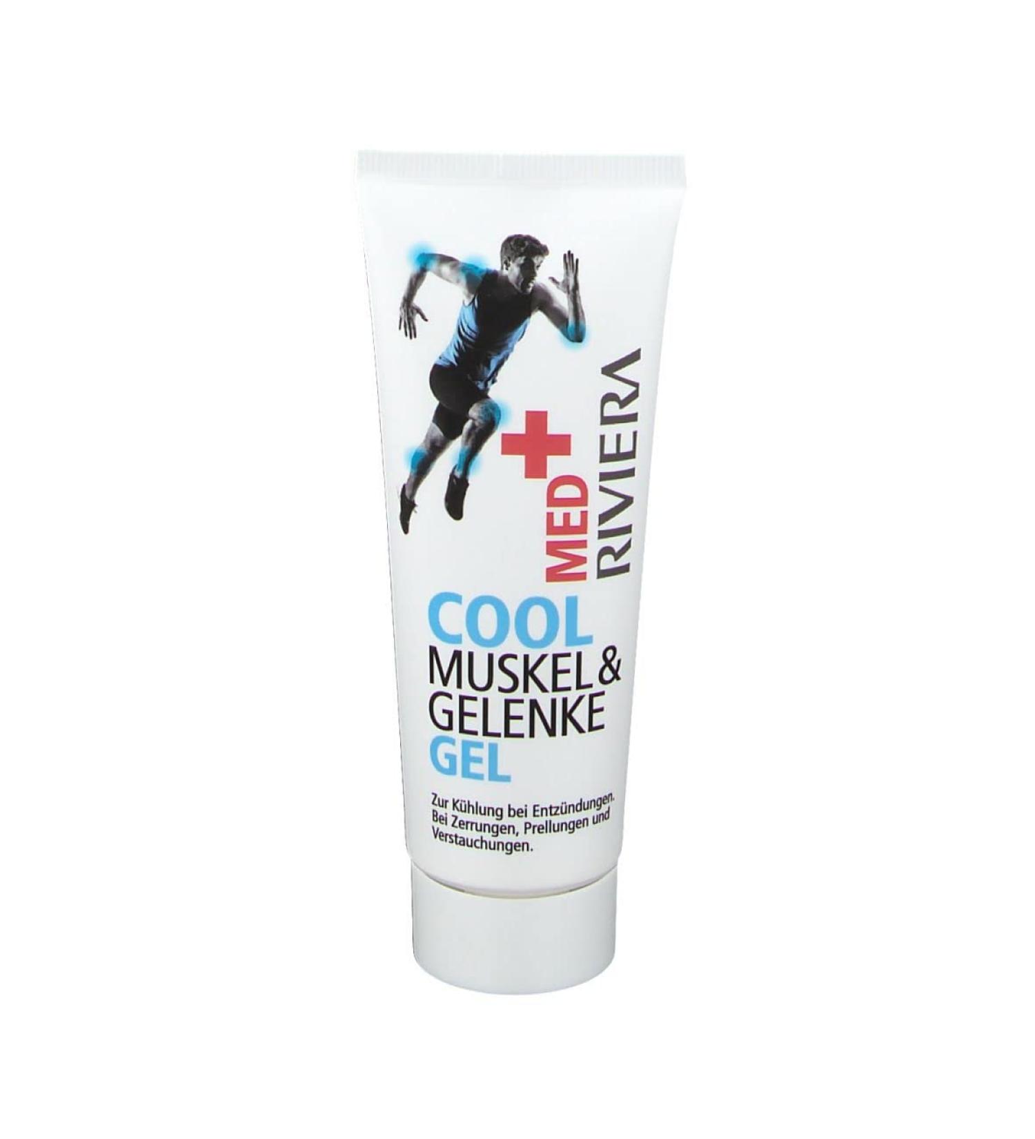 Buy RIVIERA MED+ Cool Muscle & Joint Gel 75ml - Fast International Shipping - Relieve Pain & Soothe Muscles - Buy Online on GoSupps.com