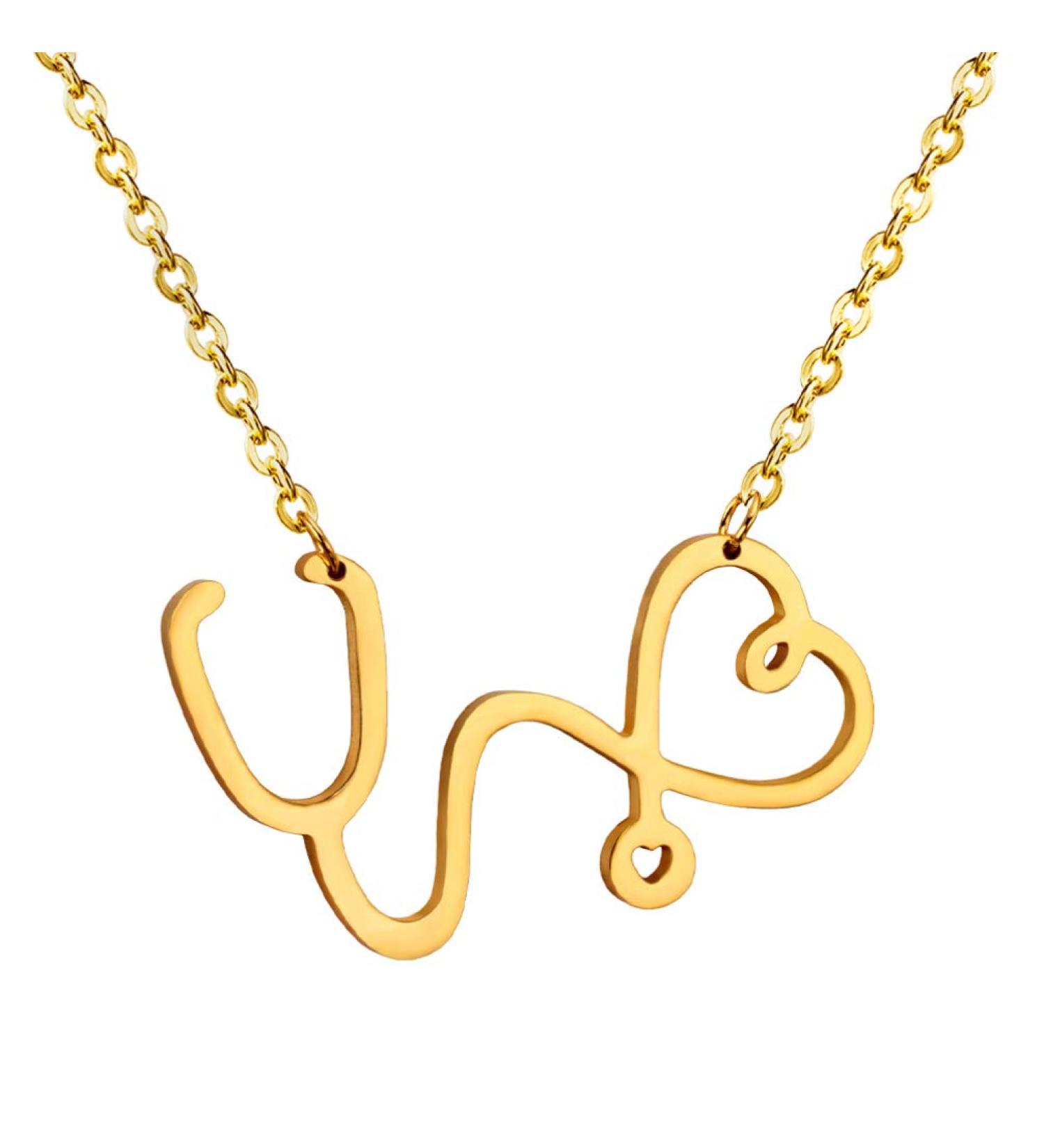 Shop 1Pc Punk Pendant Necklace - Stylish Graduation Choker for Women | Stainless Steel Gold & Silver Charm - Buy Online on GoSupps.com