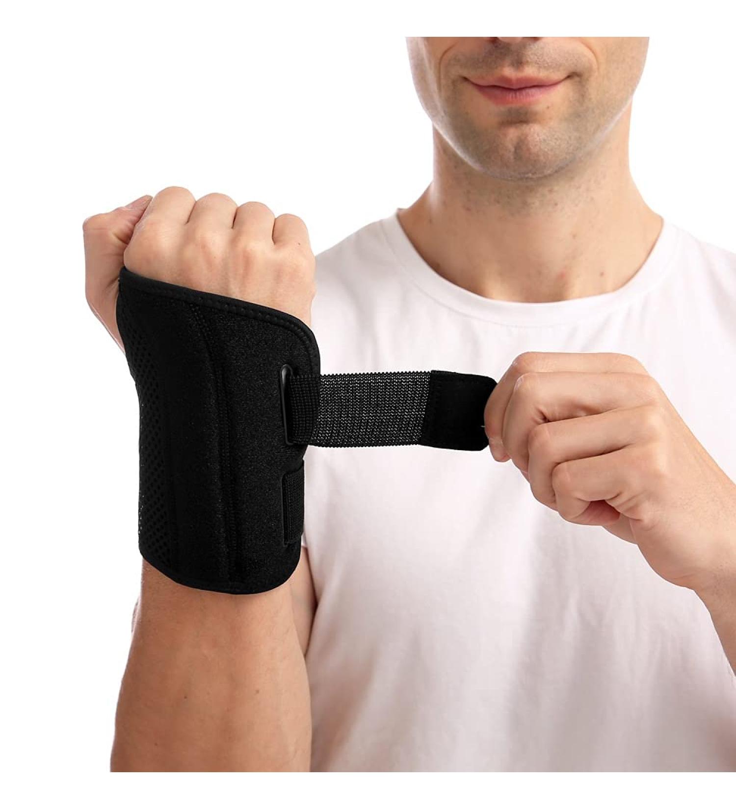 Carpal Tunnel Wrist Brace - Sports Compression Support for Men & Women | Breathable Black Wrist Protection for Sprain & Injury - Buy Online on GoSupps.com