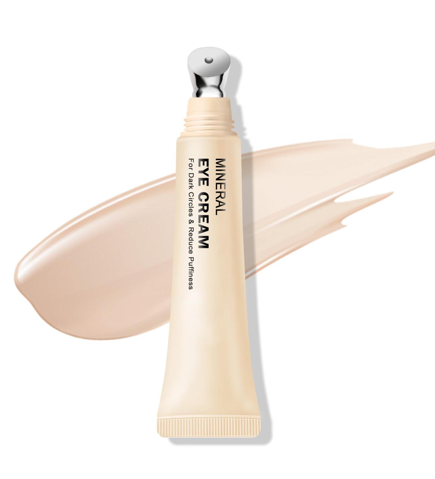 CAHIUYOA Mineral Sun Screen Eye Cream for Dark Circles & Fine Lines | Travel Size Under Eye Cream - 01 Light - Buy Online on GoSupps.com