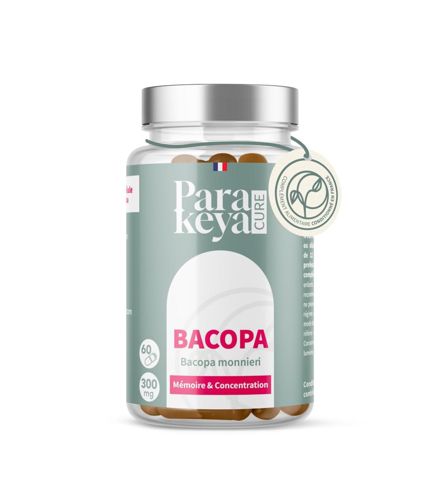 Bacopa 300 mg| M moire et Concentration|Compl ment alimentaire|60 g lules 60 unit (Lot de 1) - Buy Online on GoSupps.com