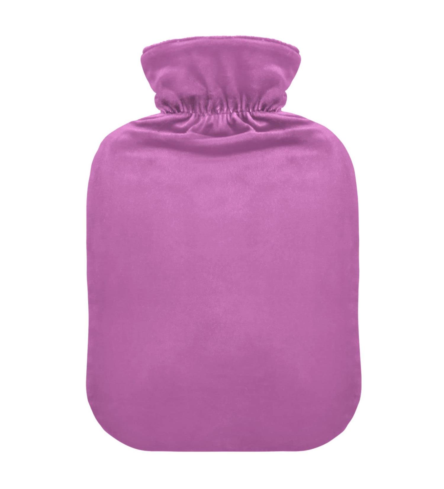 Rose Red Hot Water Bottle with Cover - 2L for Pain Relief & Headaches | Ideal Heating Bag for Comfort - Buy Online on GoSupps.com
