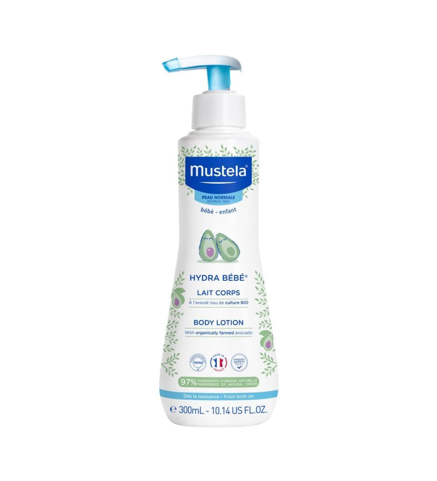 Mustela Hydra Bebe Body Lotion for Normal Skin 300ml - Nourishing & Hydrating Moisturizer for Babies - 1 Pack - Buy Online on GoSupps.com