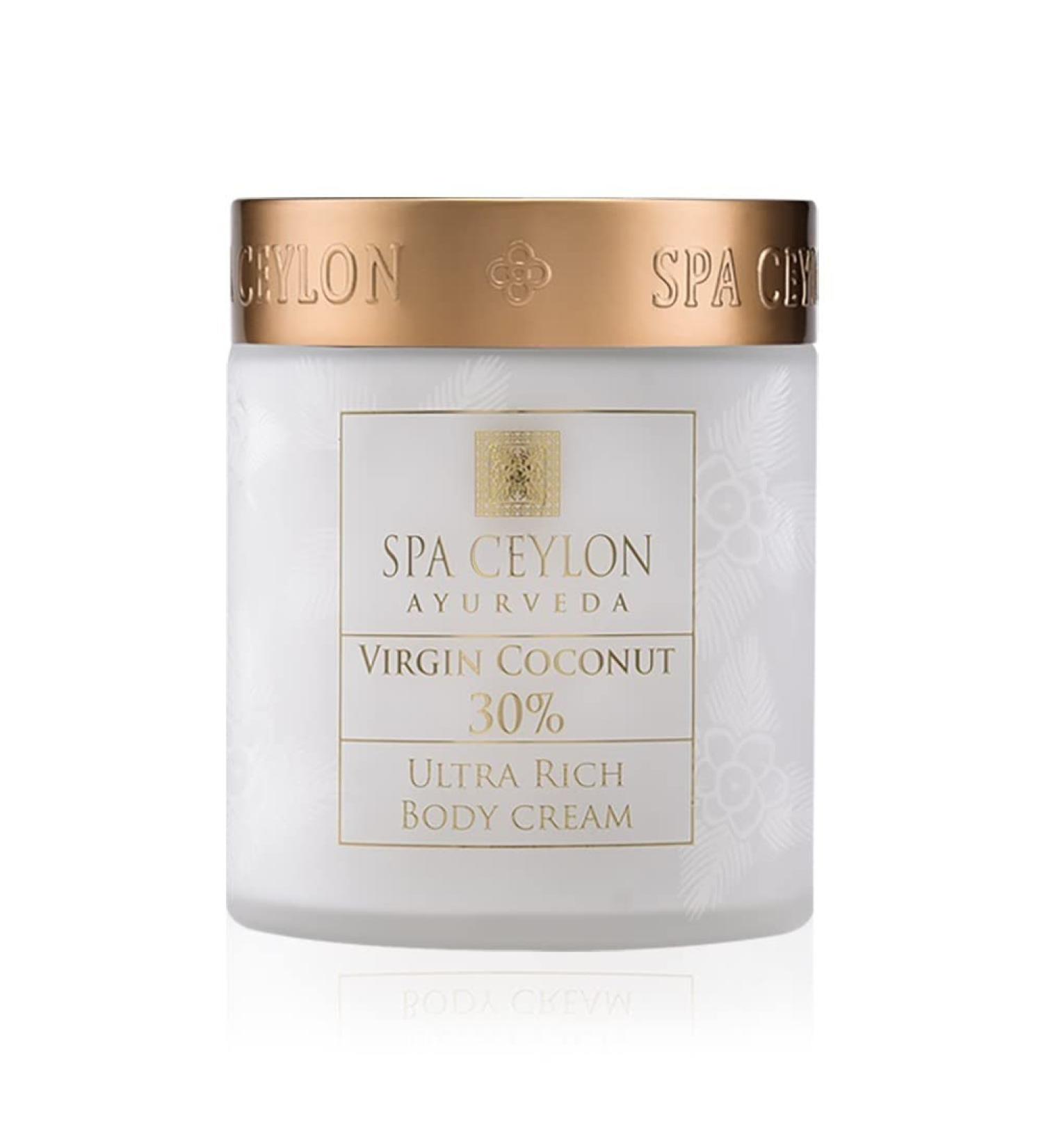 Buy SPA CEYLON Virgin Coconut 30% Ultra Rich Body Cream 225g - Premium Moisturizer for All Skin Types - International Shipping Available - Buy Online on GoSupps.com